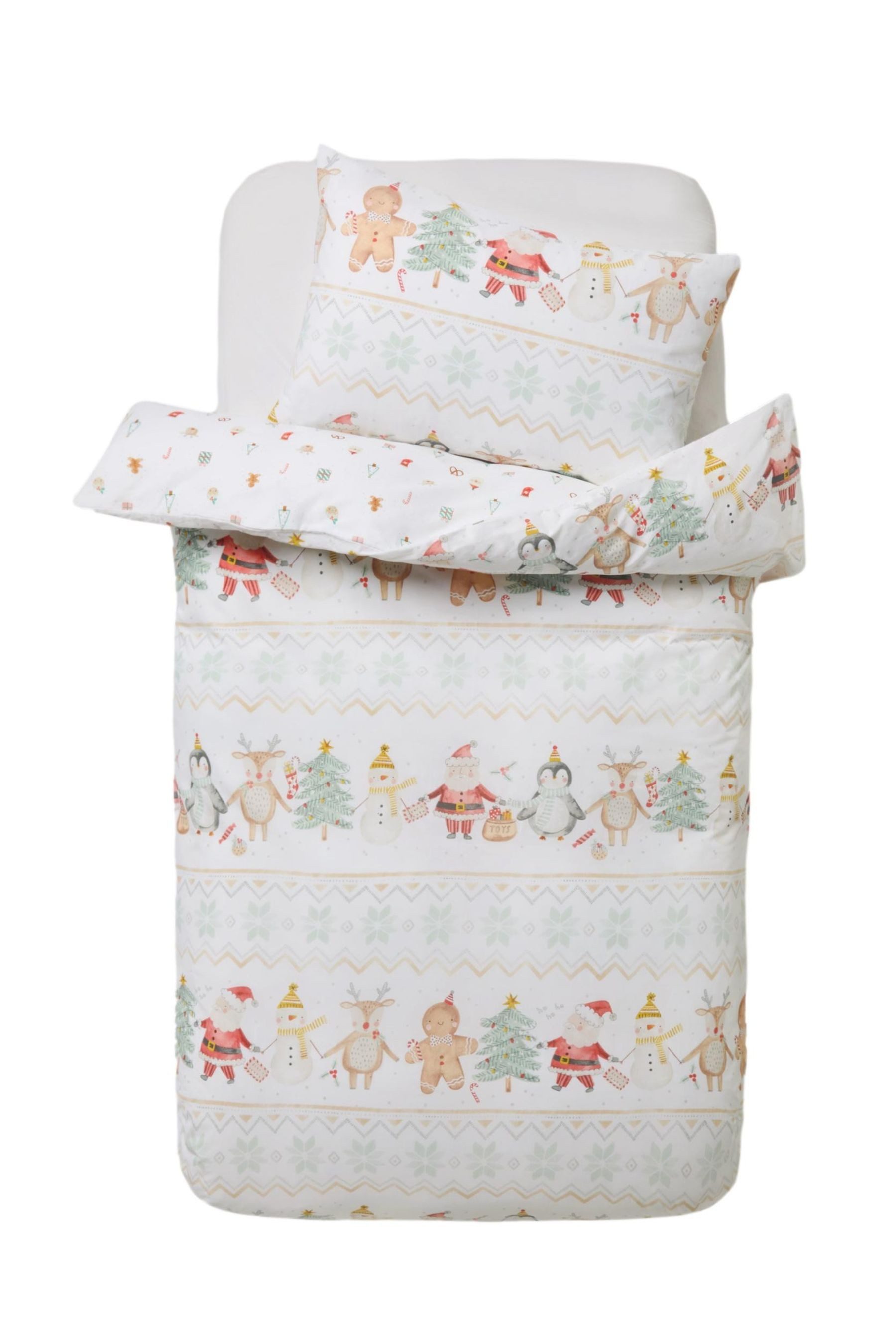 Next Bett-Set Bettbezug und Kissenbezug mit Weihnachtsmotiv, Bezug: Baumwol günstig online kaufen