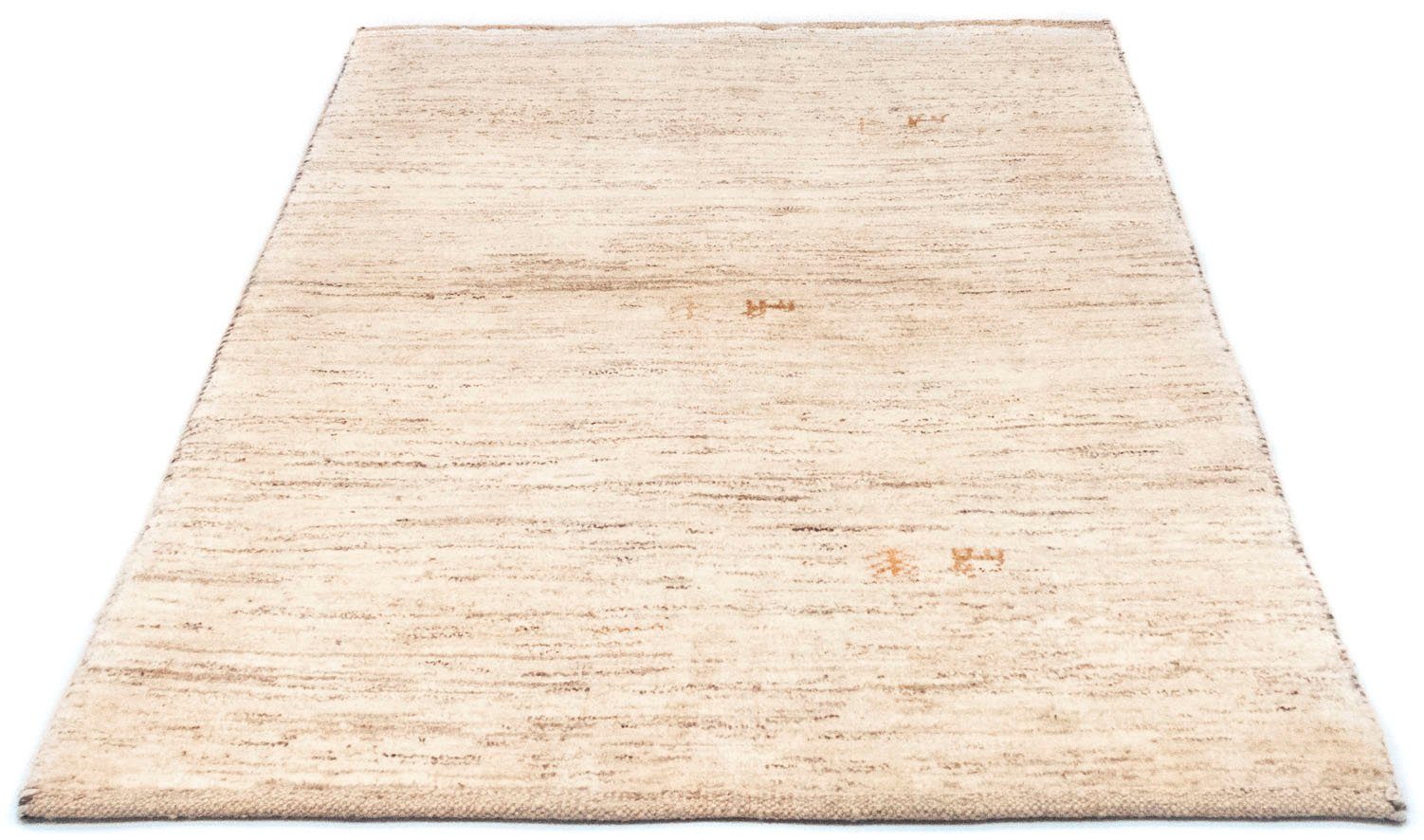 Wollteppich Gabbeh Teppich handgeknüpft beige, morgenland, rechteckig, Höhe:  15 mm, handgeknüpft, 4 Kg/m² Gesamtgewicht