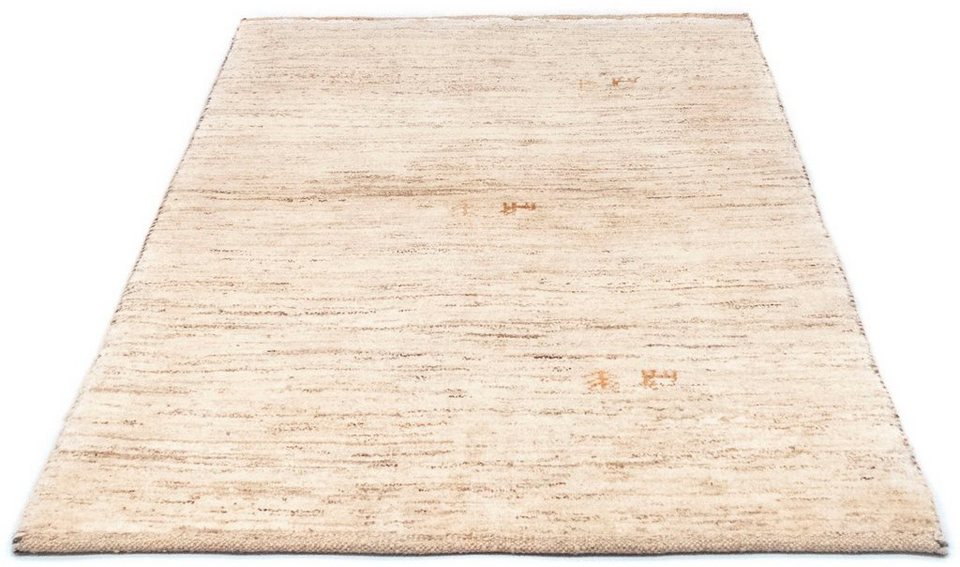 Wollteppich Gabbeh Teppich handgeknüpft beige, morgenland, rechteckig, Höhe:  15 mm, handgeknüpft, 4 Kg/m² Gesamtgewicht