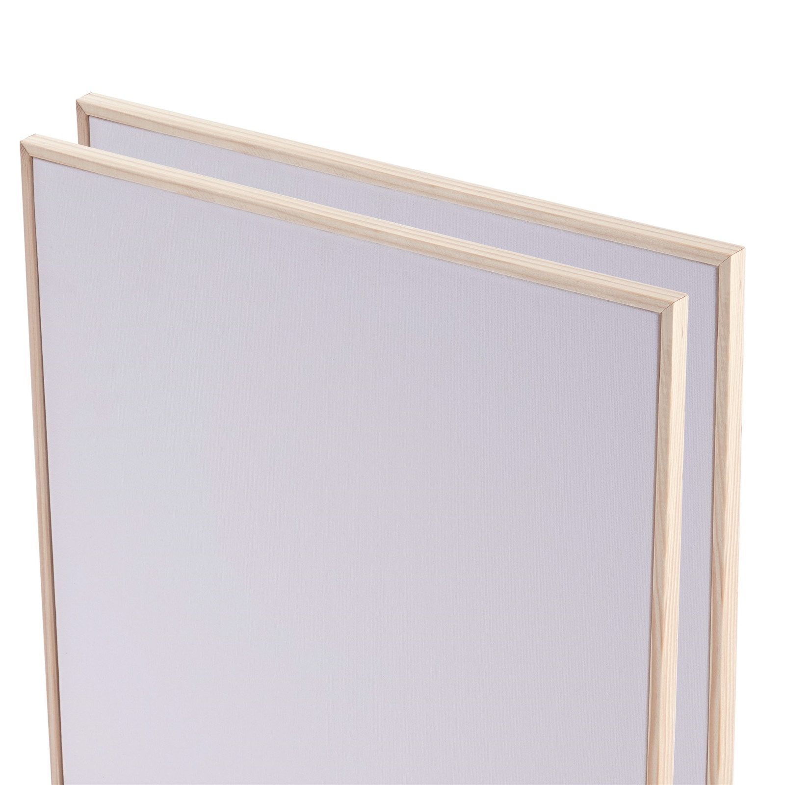 Keilrahmen 2x KÜNSTLER MALKARTON MIT SCHATTENFUGENRAHMEN 50x60 cm, Leinwand Set