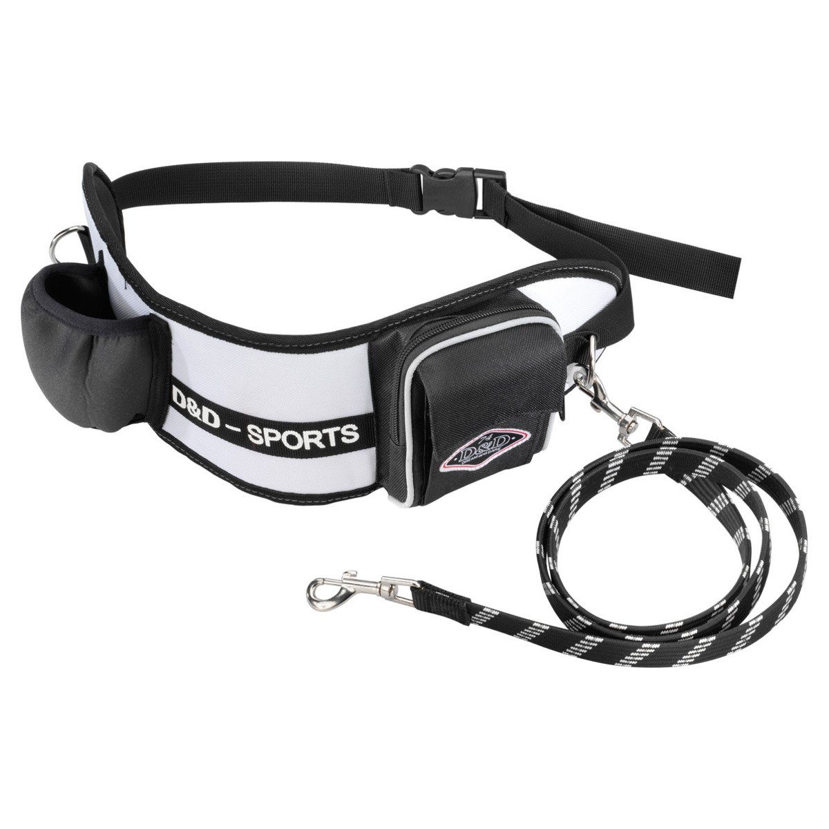 D&D Hands-free-Leinen Sports Active Walker weiß