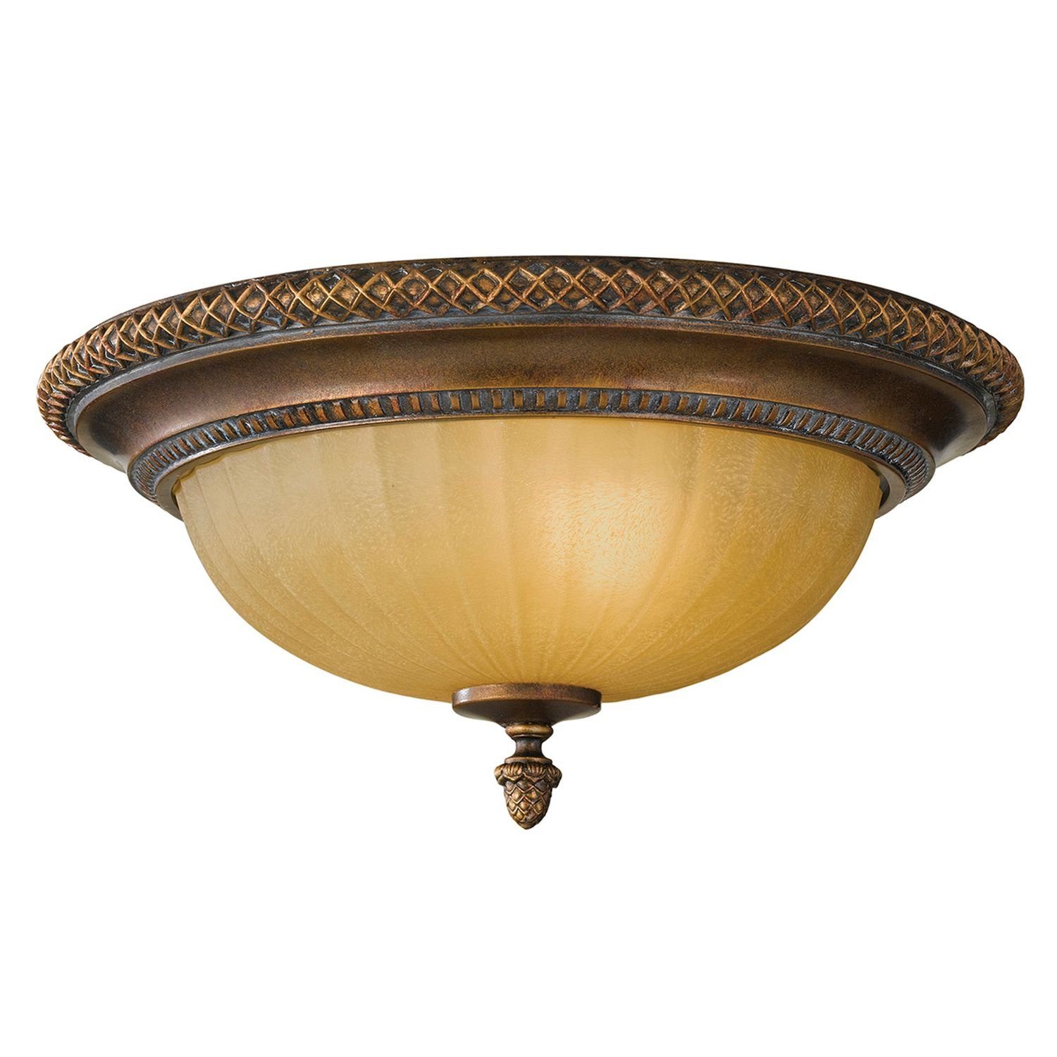 Bronze Metall 5, E27 Esszimmer Deckenlampe Rustikal Leuchtmittel, ANABELL Deckenleuchte Glas Beleuchtung ohne Licht-Erlebnisse