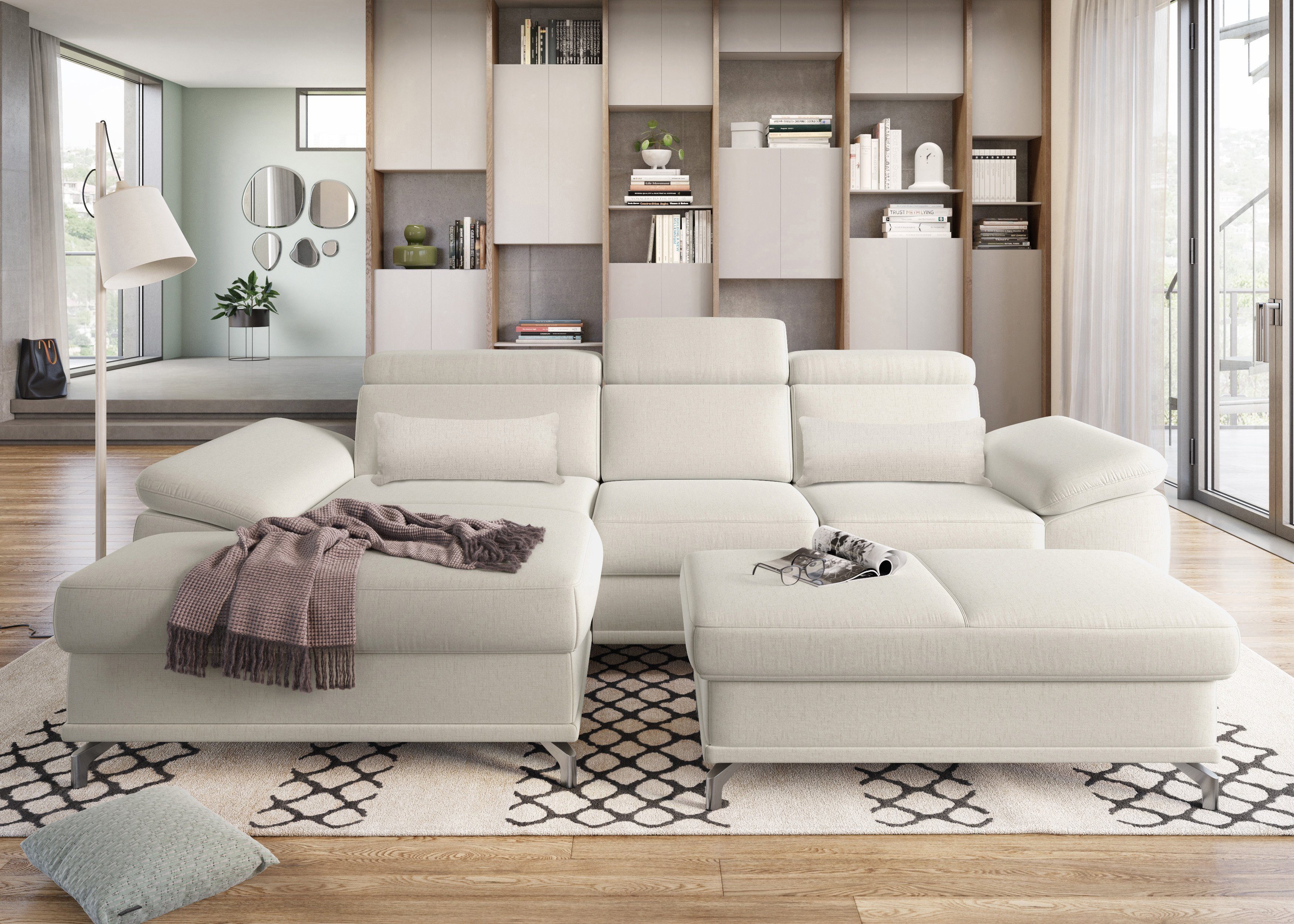 sit&more Ecksofa Cabrio L-Form, mit Sitztiefenverstellung, günstig online kaufen