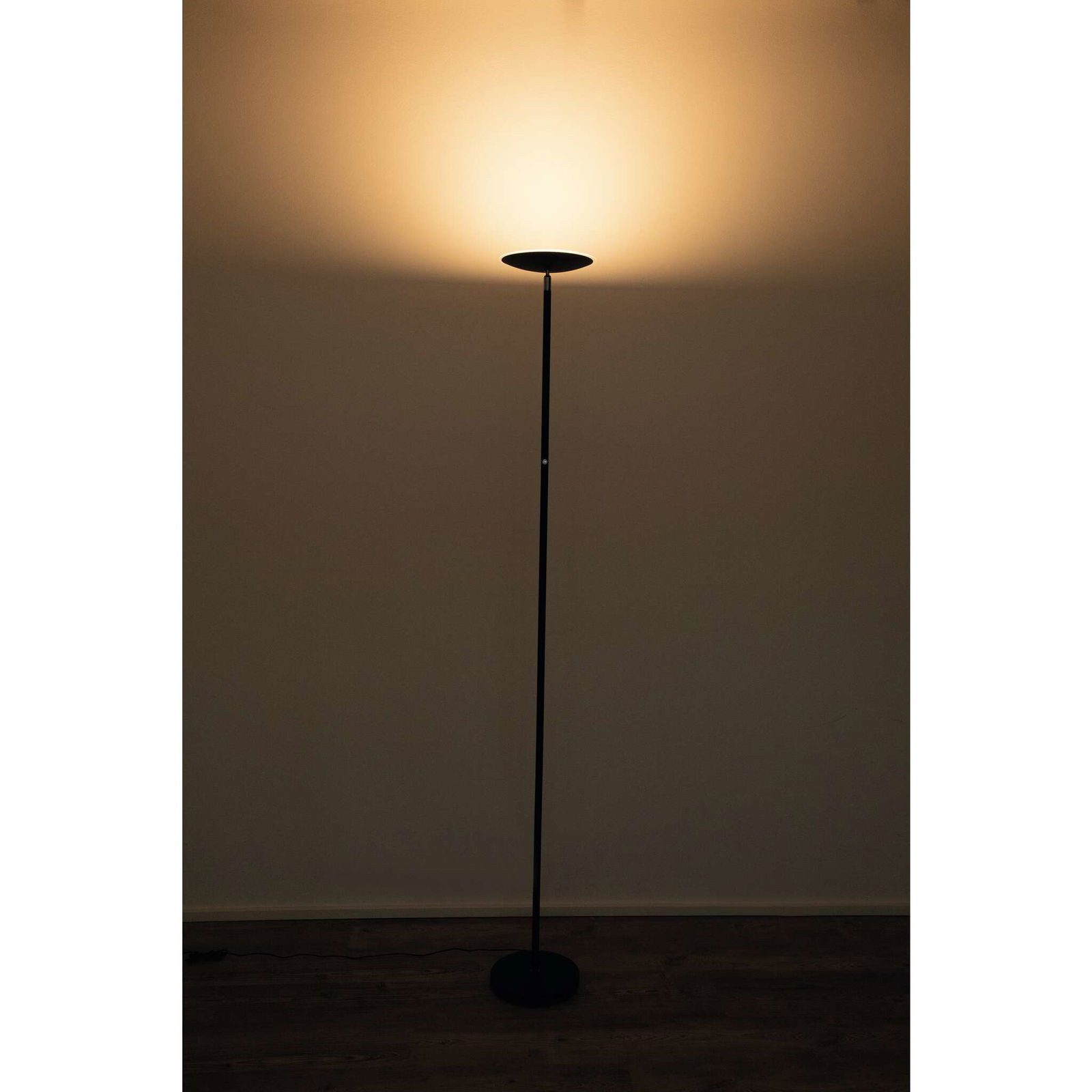 MAUL Stehlampe MAUL Standleuchte MAULsphere LED 3.000 K Standfuß 183 cm schwarz, LED wechselbar