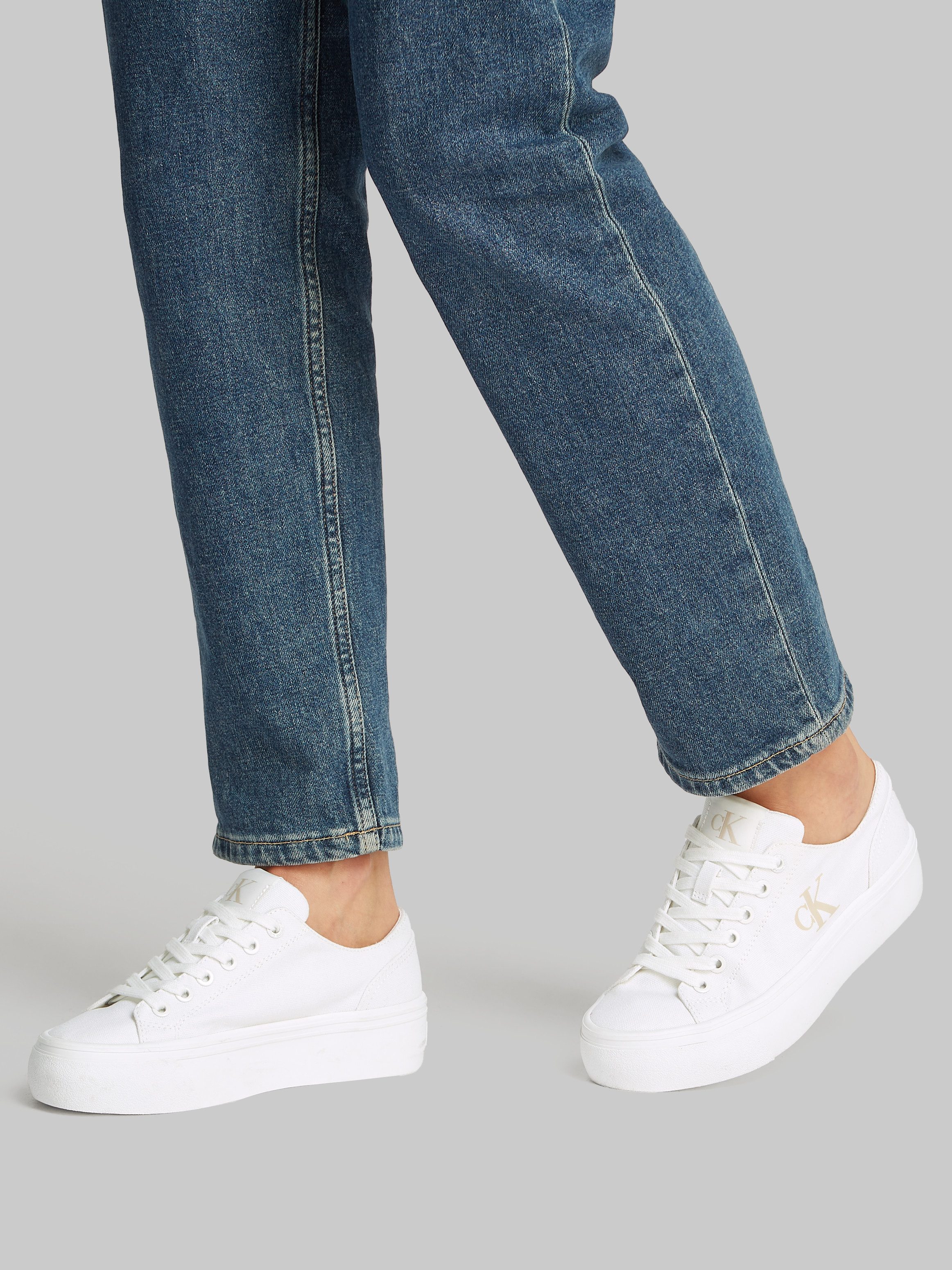 Calvin Klein Jeans VULC FLATFORM LOW CV MG Plateausneaker, Schnürschuh, Fre günstig online kaufen