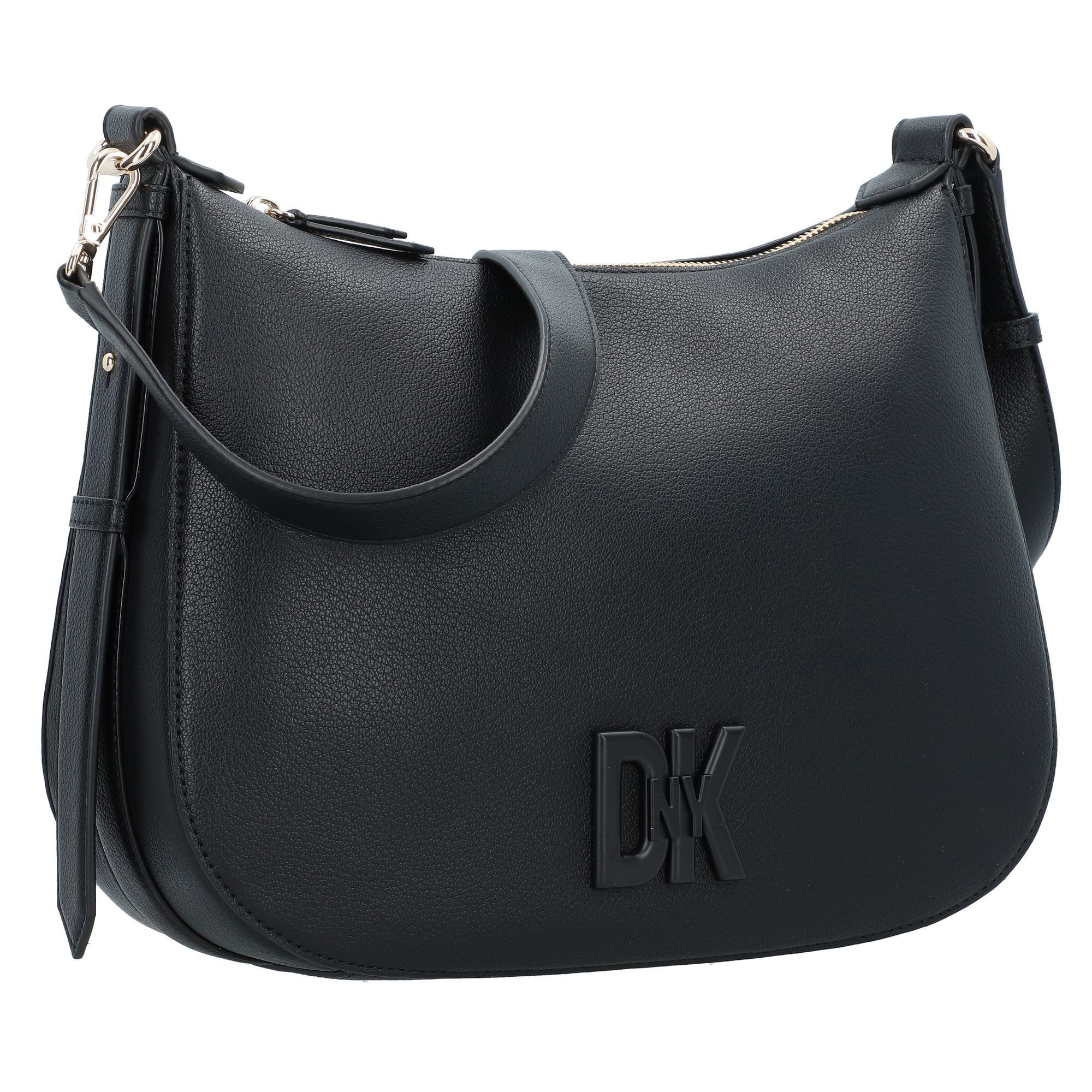 Seventh Schultertasche DKNY Leder blk-black Avenue,