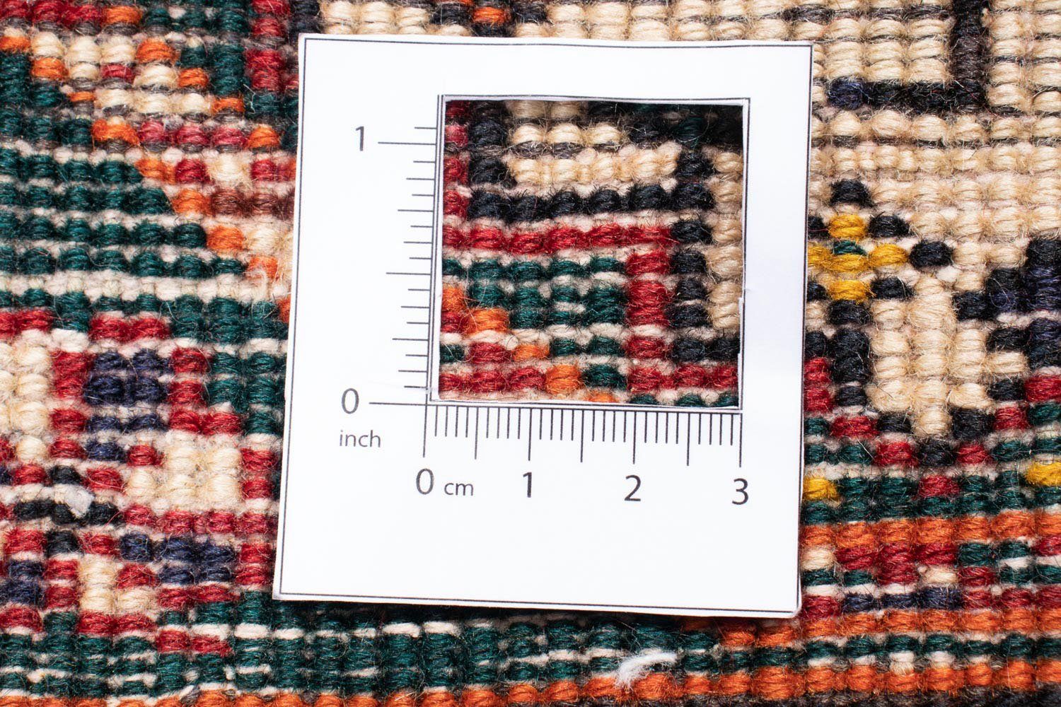 Orientteppich Perser cm x beige, rechteckig, 101 mm, 291 morgenland, - Einzelstück 10 mit - Handgeknüpft, Wohnzimmer, Nomadic Zertifikat - Höhe
