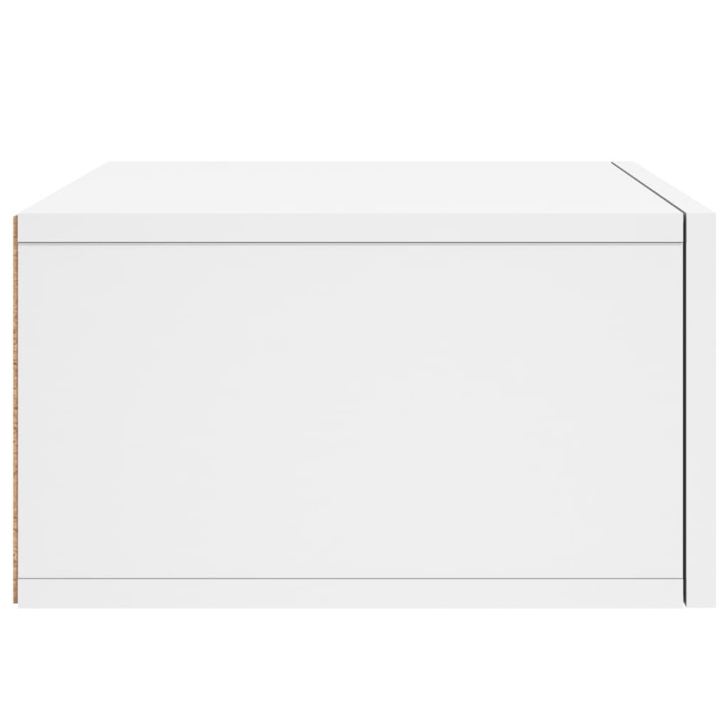 Weiß cm 35x35x20 vidaXL Fächerschrank (1-St) Wand-Nachttisch