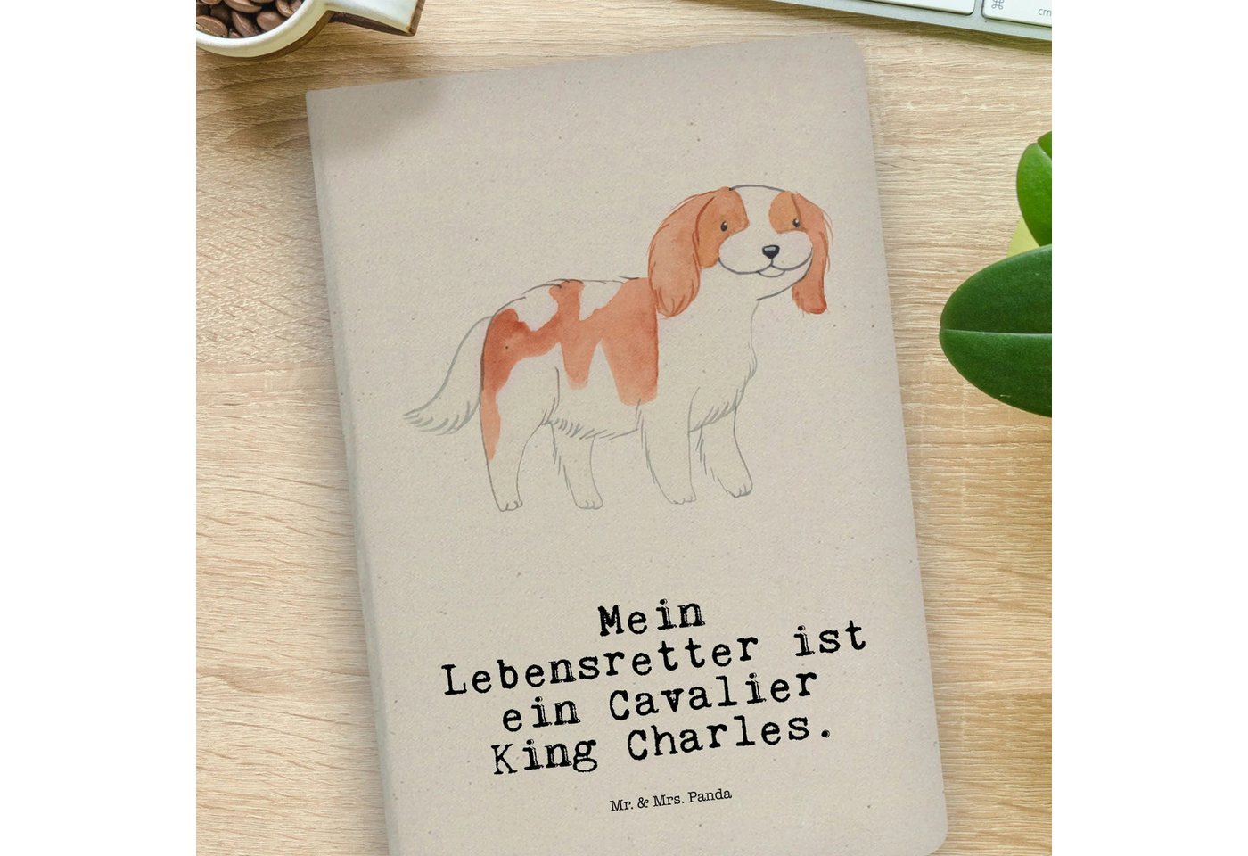 Thumbnail - Mr. & Mrs. Panda Notizbuch Cavalier King Charles Spaniel Lebensretter - Transparent - Geschenk, Mr. & Mrs. Panda, Premiu...