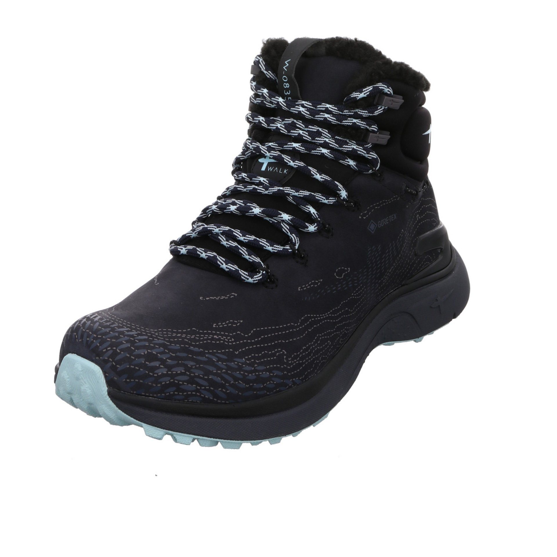 Schuhe Tamaris dunkel Outdoor blau Outdoorschuh Leder-/Textilkombination Outdoorschuh Gore-Tex Damen