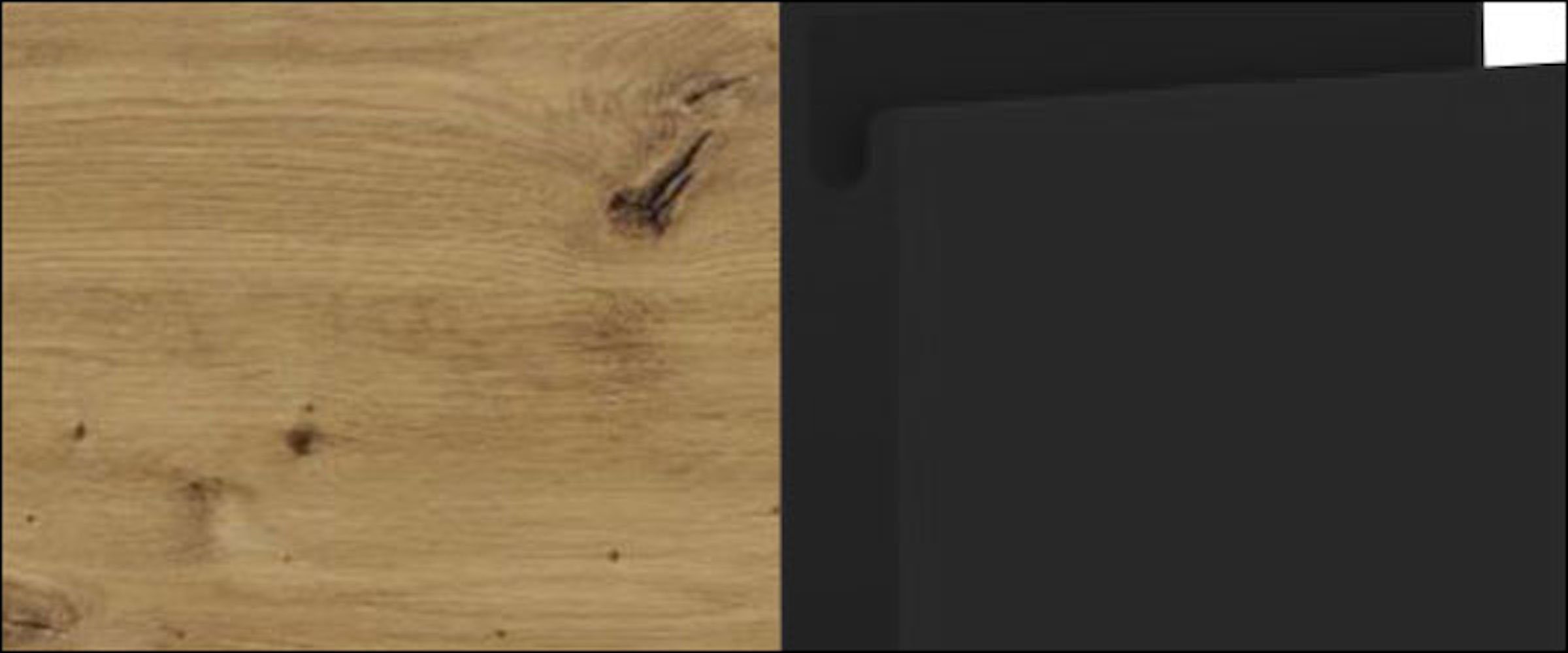 Feldmann-Wohnen Spülenunterschrank Avellino Schublade Front- matt Korpusfarbe 80cm & grifflos wählbar 1 schwarz Acryl (Teilauszug)