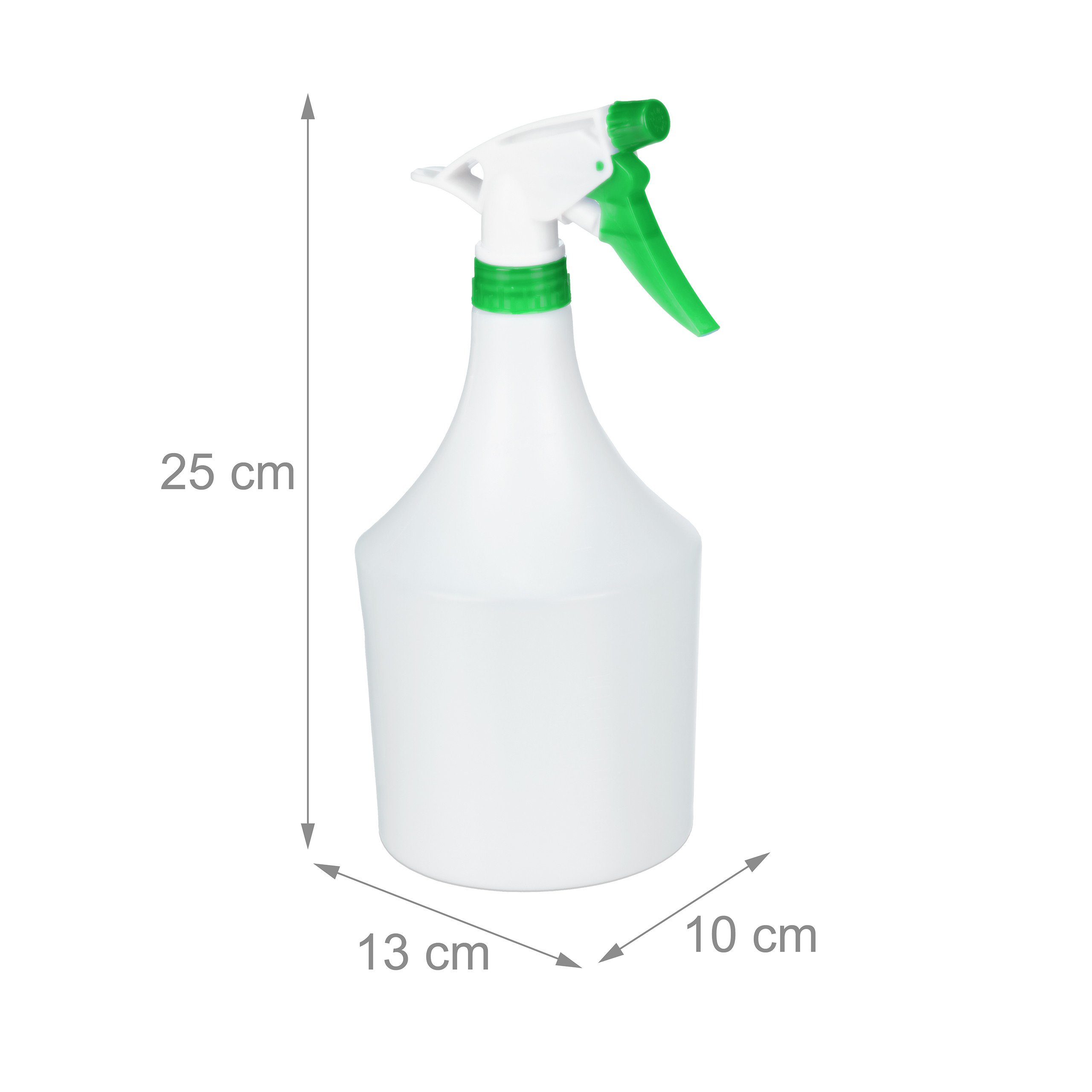 relaxdays Sprühflasche 3er Set, grün