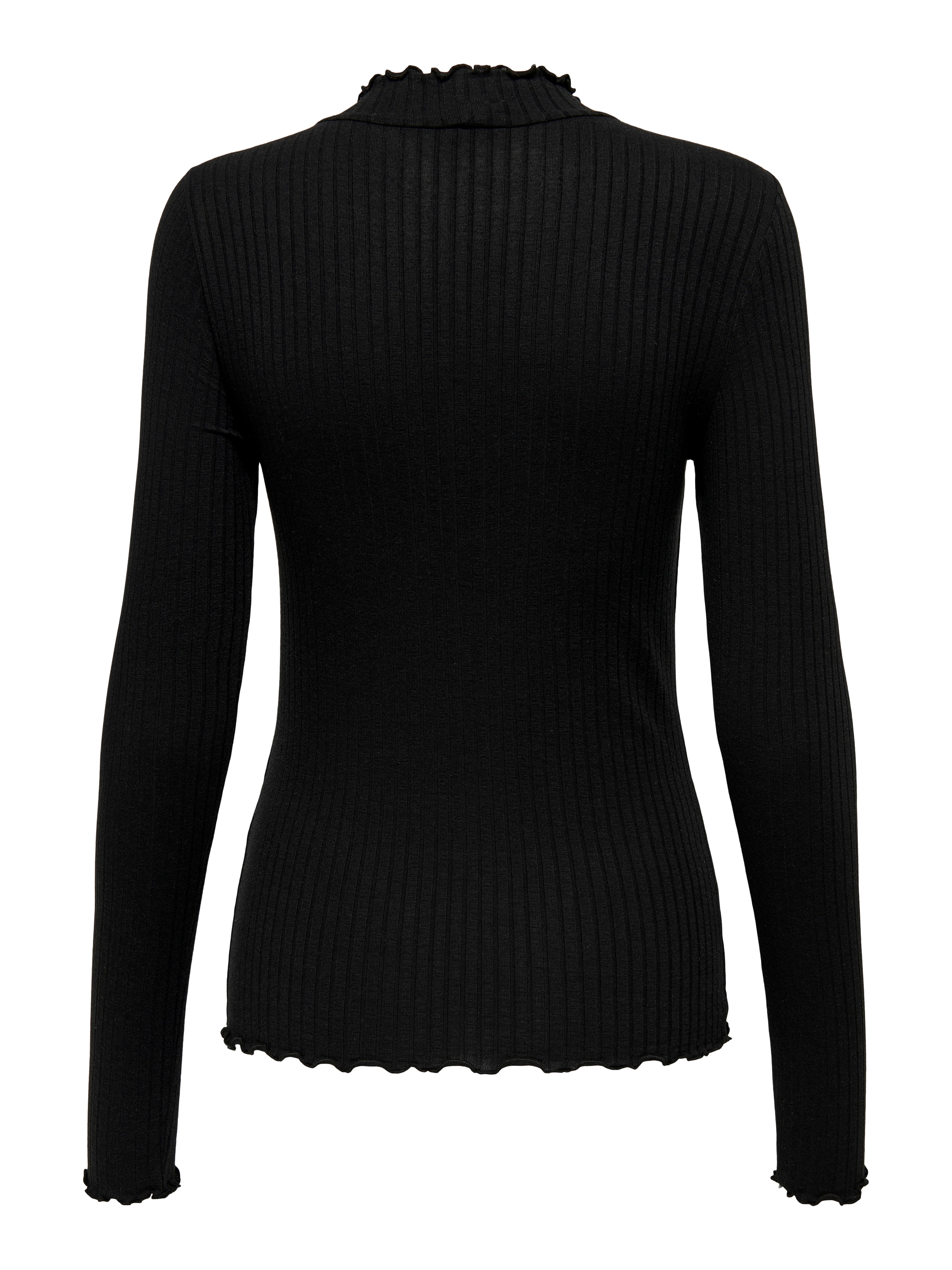 JDY Langarmbluse JDYFRANSISKA L/S HIGHNECK TOP JRS NOOS Viskosemischung, slim fit