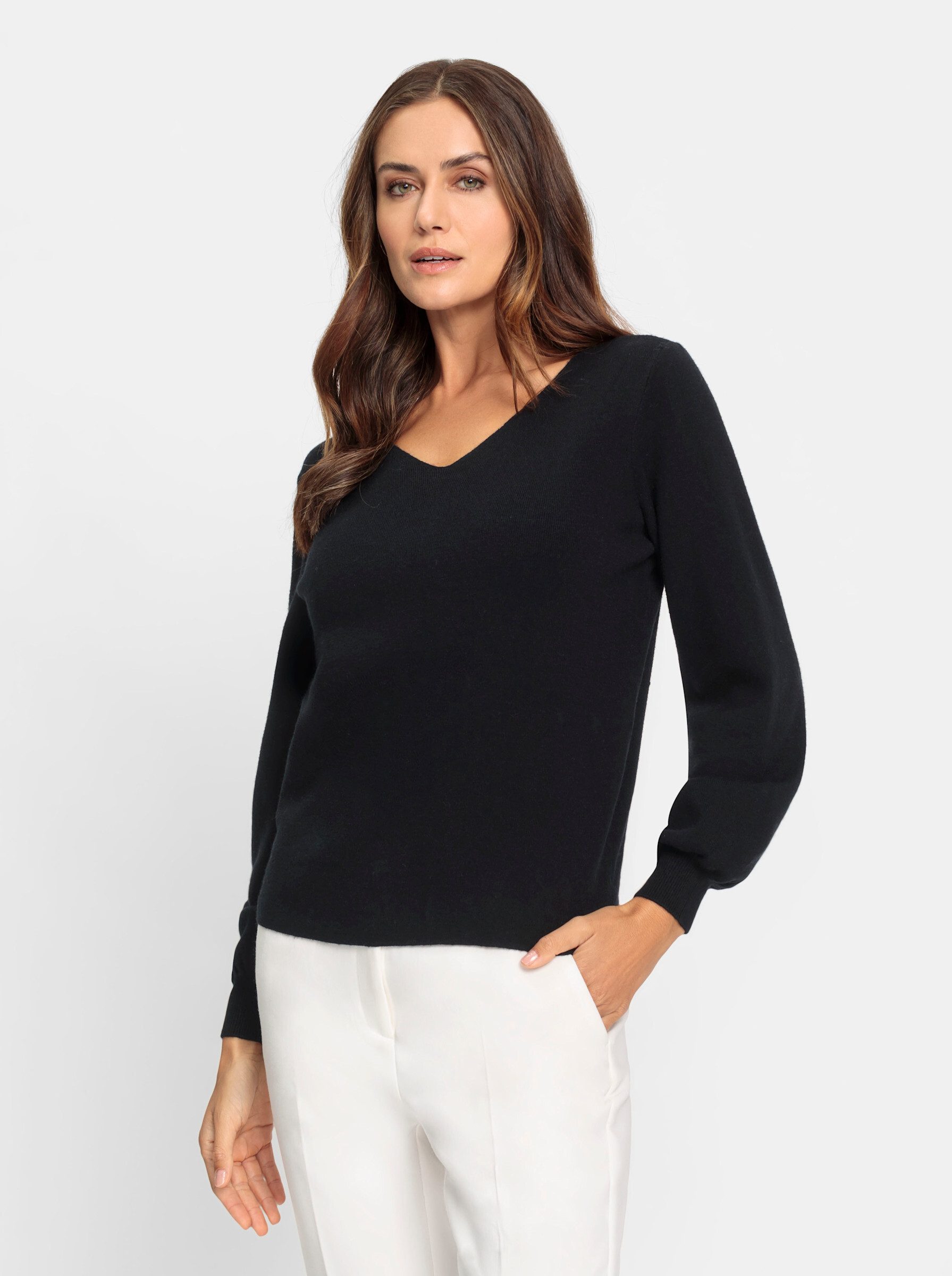 heine Strickpullover Pullover Langarm Feinstrick