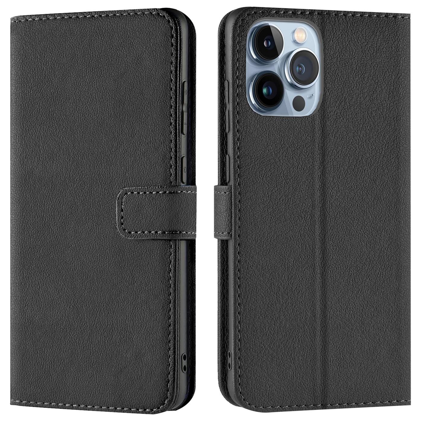 CoolGadget Handyhülle Wallet Klapp Tasche Book Case für Apple iPhone 13 Pro 6,1 Zoll, Hülle Klapphülle Flip Cover Etui Schutzhülle
