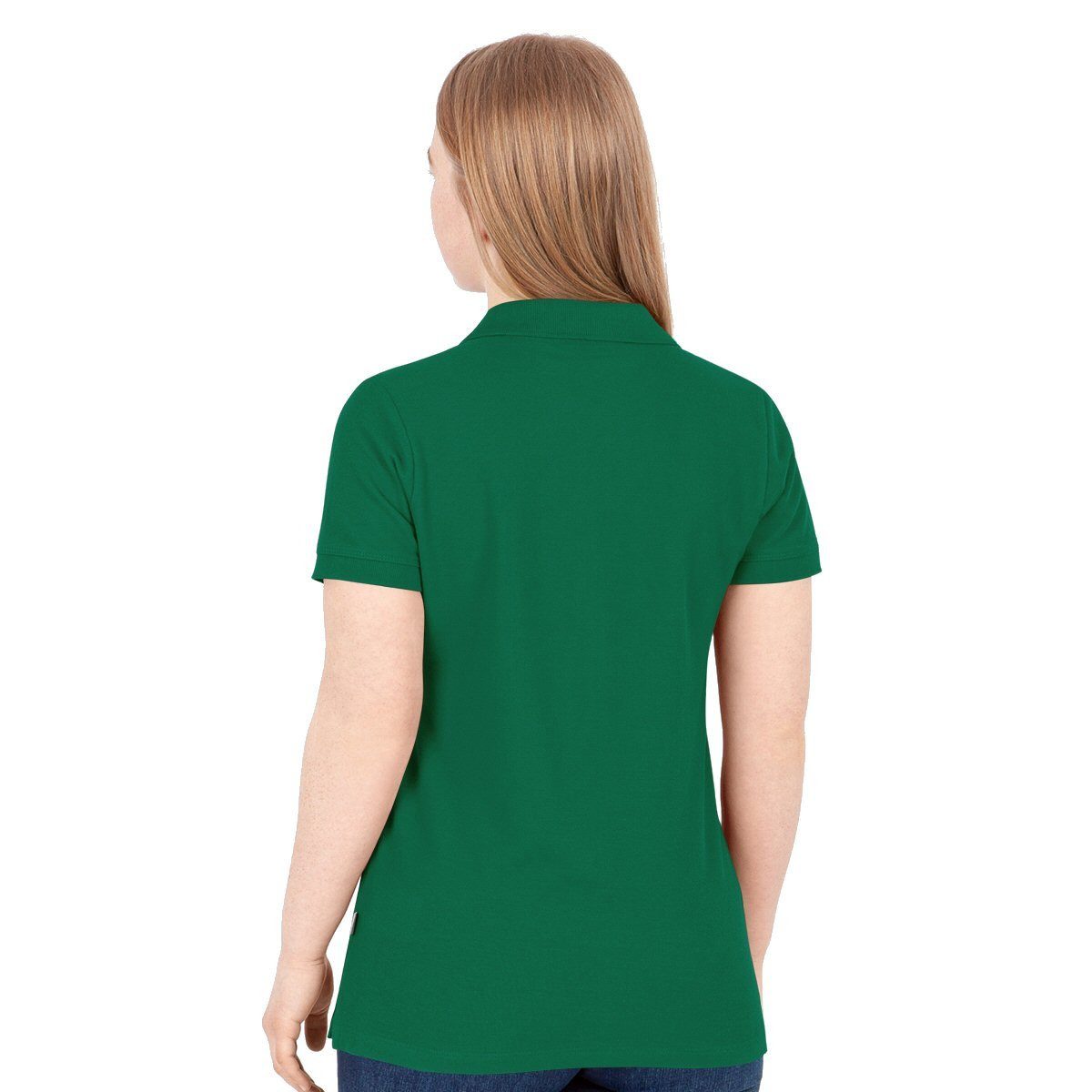 Jako Poloshirt Organic Pique (Bio-Baumwolle, 200g/m2) grün Damen