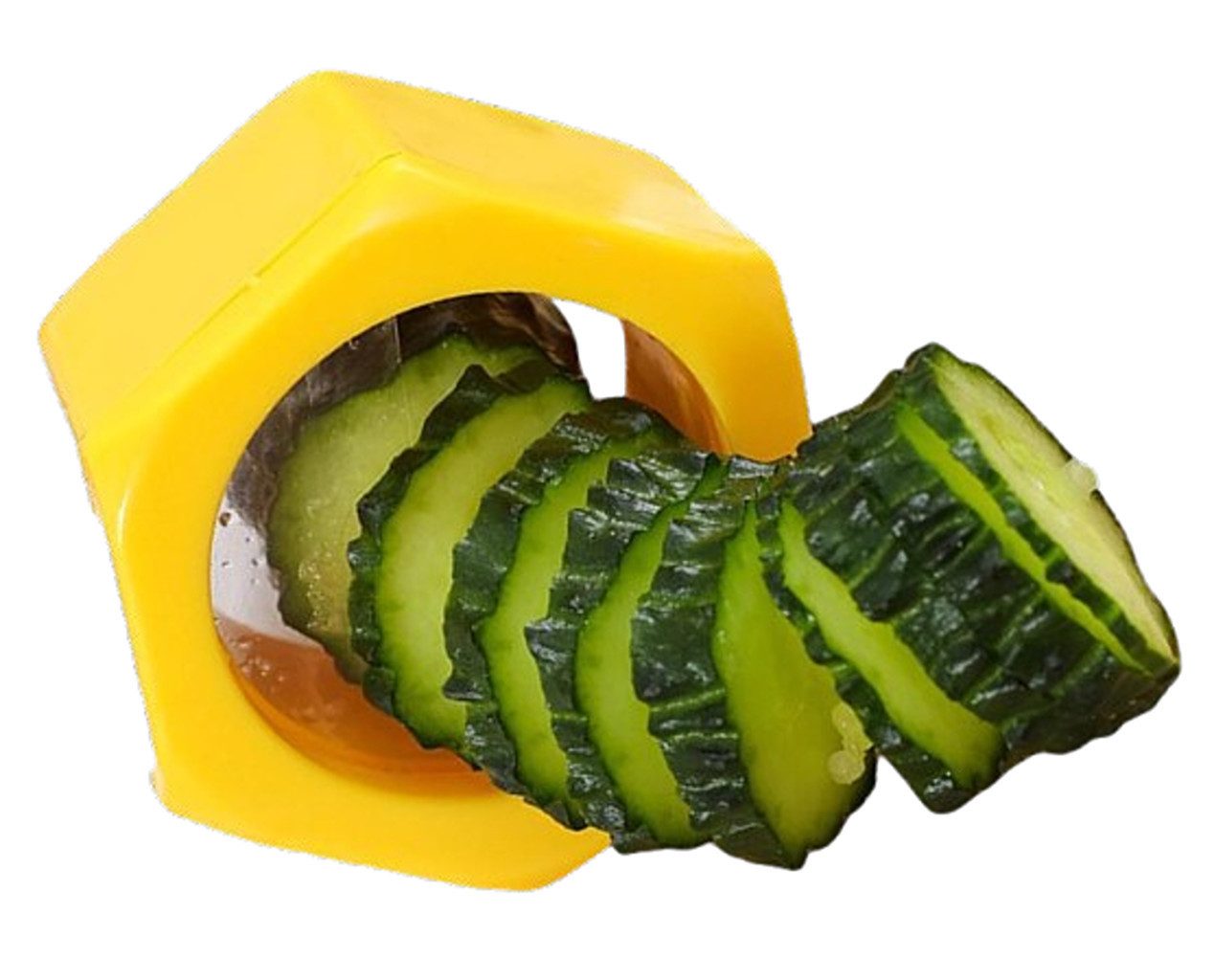 BAYLI Pizzaschneider Gurkenreibe Spiralschneider manuell – Gemüseschneider für Gurken