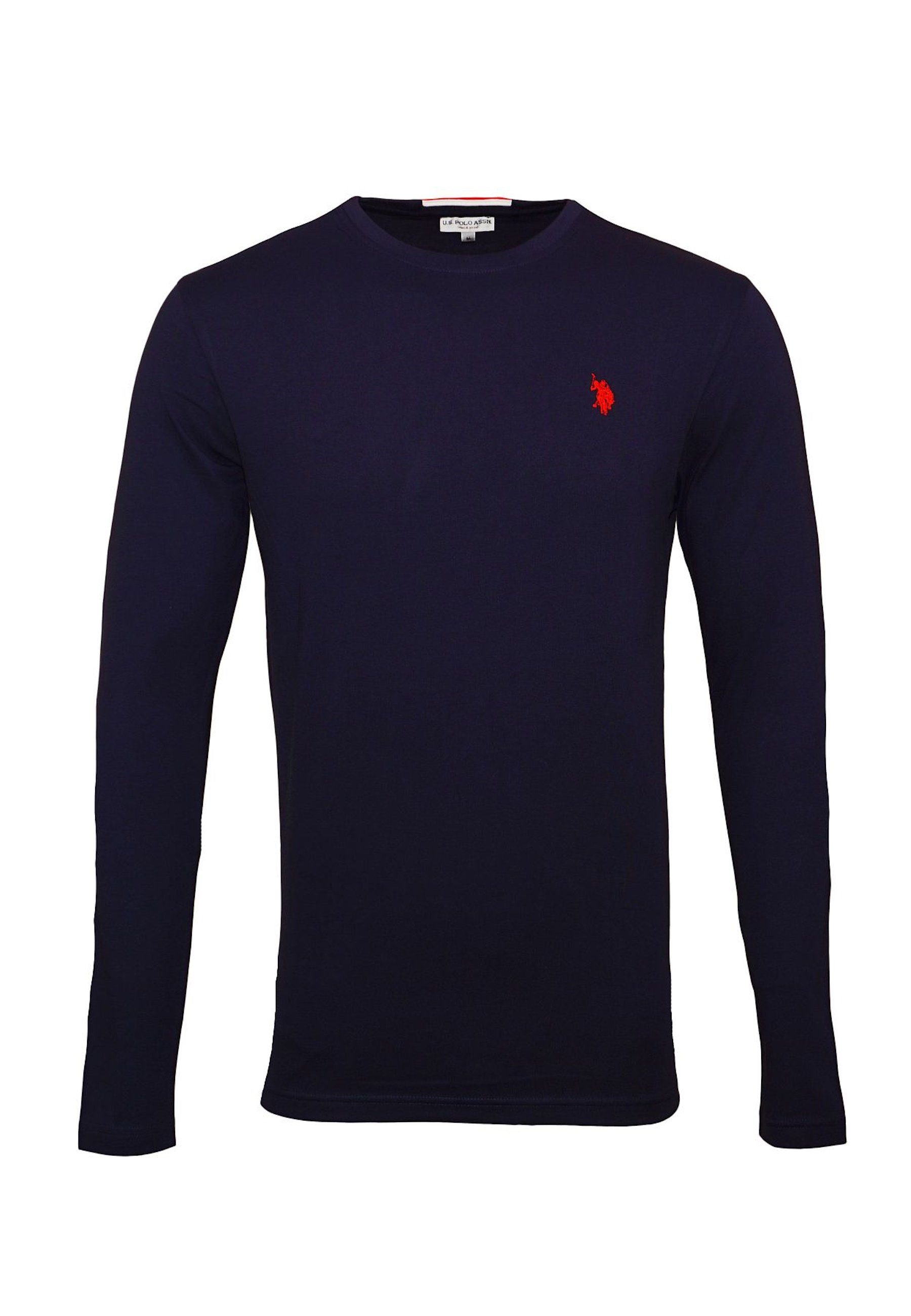 U.S. Polo Assn Longsleeve Longsleeve Langarmshirt mit Rundhalsausschnitt (1-tlg)