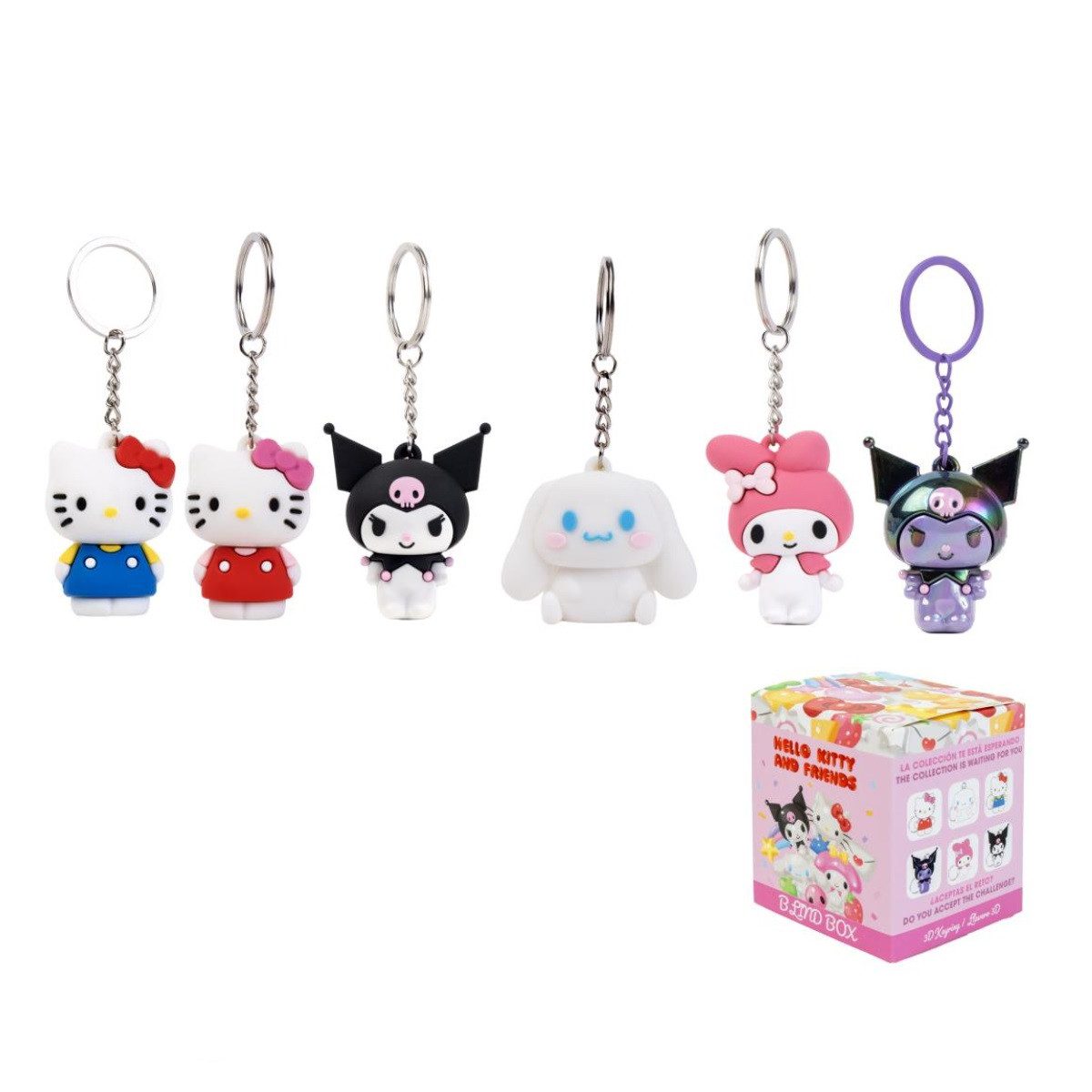 SANRIO Schlüsselanhänger Hello Kitty Blind Box Schlüsselanhänger Mystery Pack zufälliges Motiv (1-tlg)