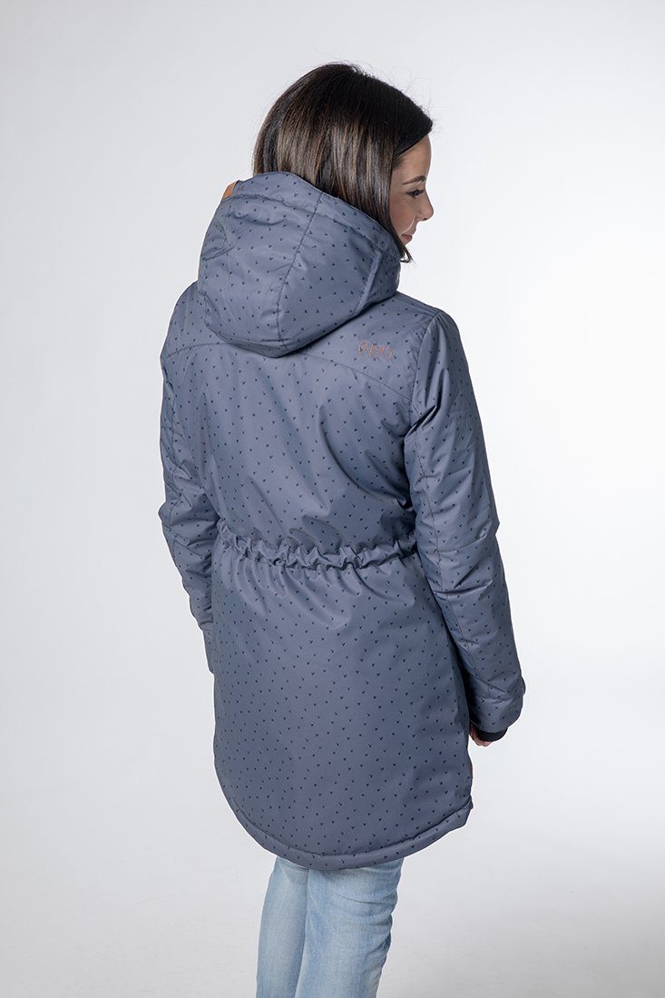 CNSRD Funktionsparka CHARLOTTE COAT NIGHT CS WOMEN mit hochschließendem Kragen und Kapuze