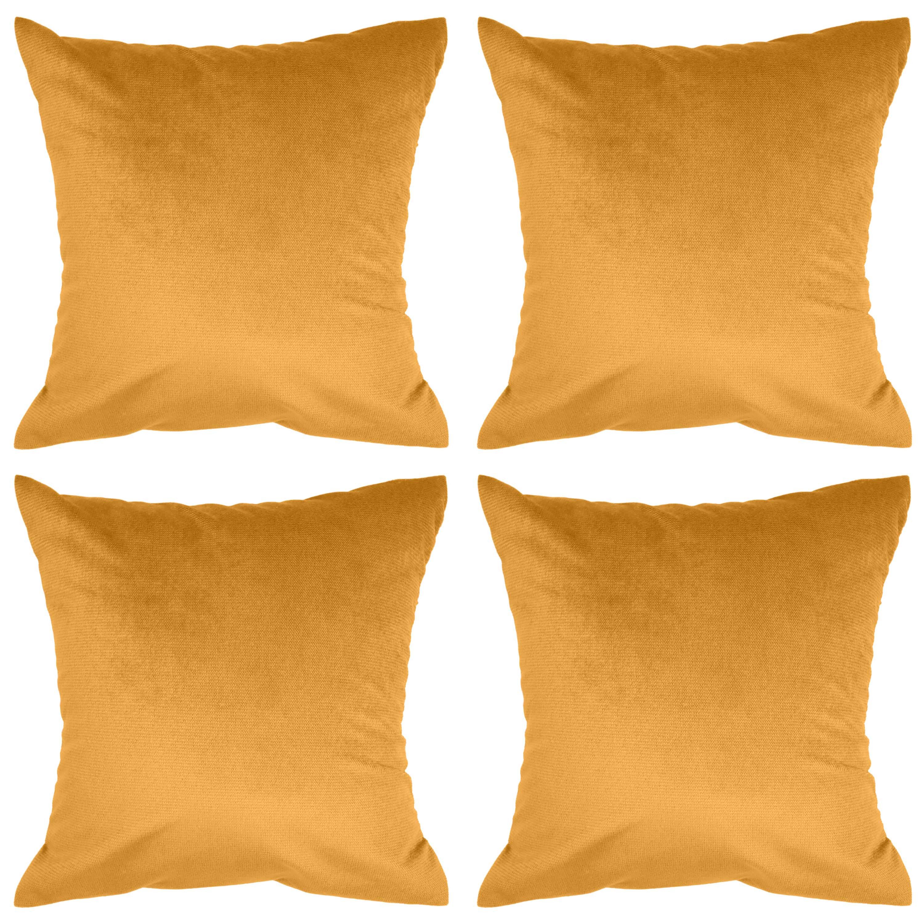 Amilian Kissenbezüge - 4er Set Kissenbezug - Zierkissenbezüge - Kissenhüllen, (4 Stück), 50x50 cm, Kissenhülle für Kissen; Zierkissen; Sofakissen; Dekokissen