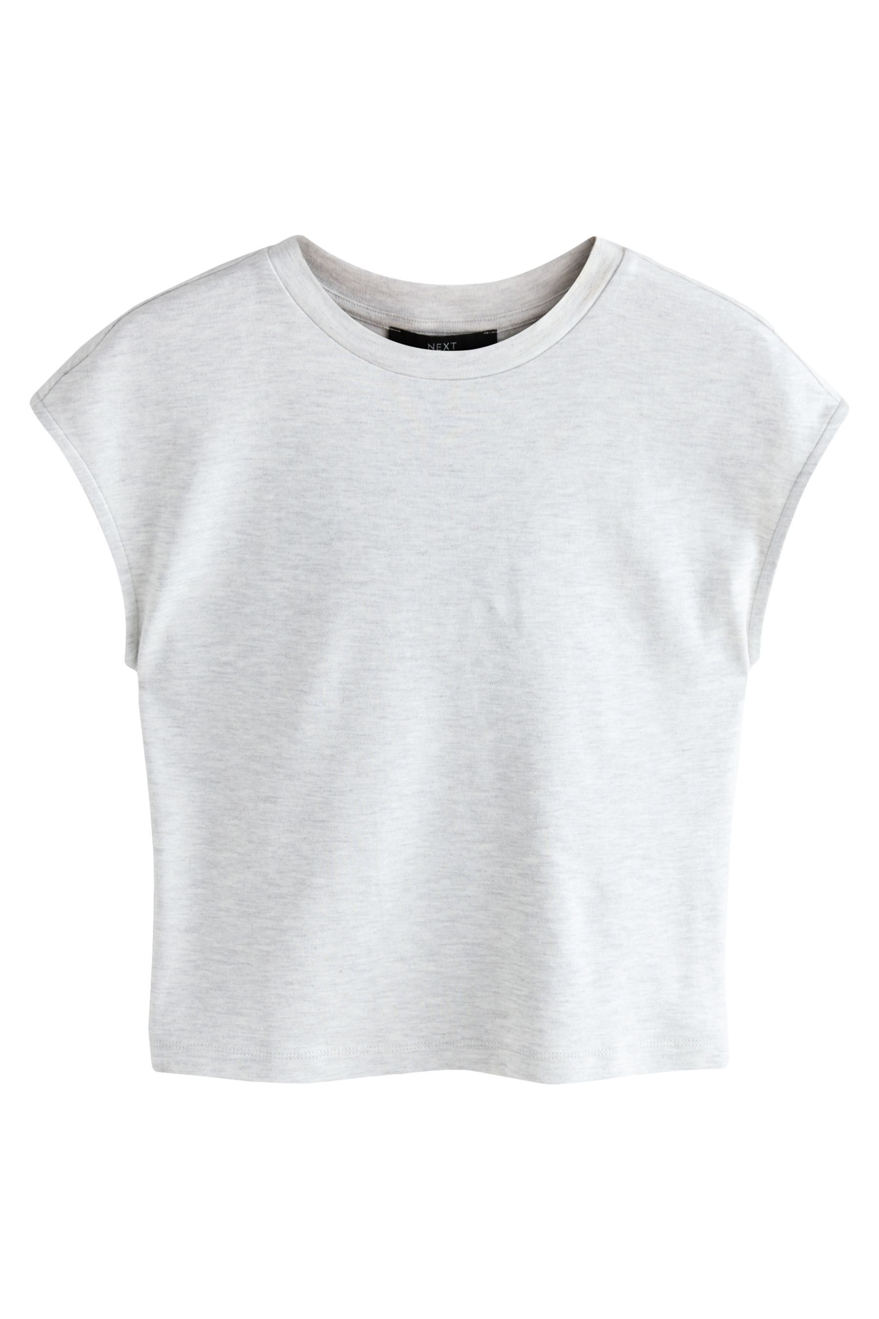 T-Shirt Körpernahes T-Shirt mit Rundhalsausschnitt