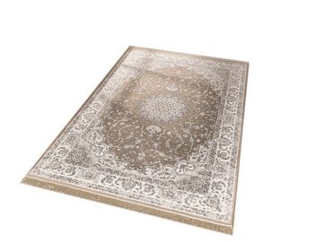 Teppich Moderner Orientteppich Palazzo Royal 914644, TaraCarpet, rechteckig, Höhe: 6 mm, Boho Vintage Isfahan braun Wohnzimmer Schlafzimmer Esszimmer 067x105