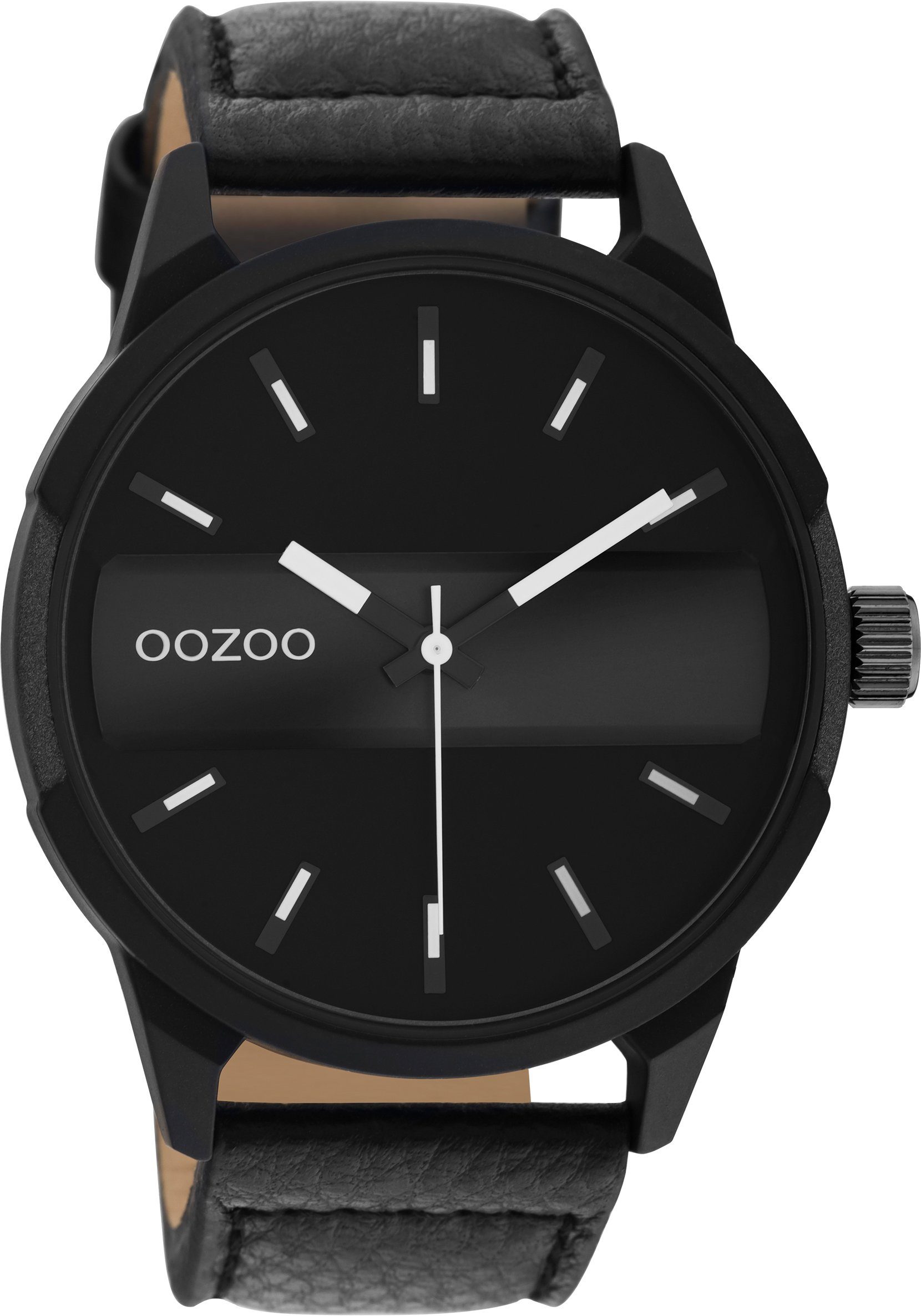 OOZOO Quarzuhr C11004, Armbanduhr, Herrenuhr, Lederarmband günstig online kaufen