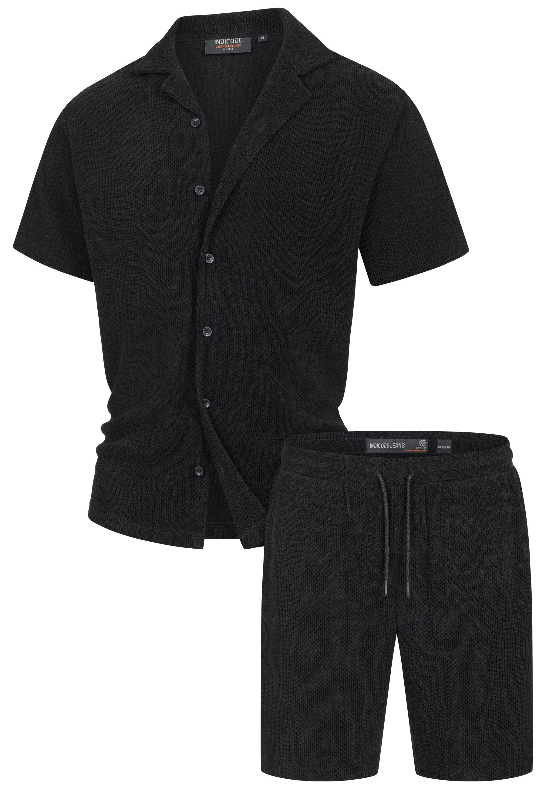 Indicode Sweatshorts INZandro mit strukturierter Stoffqualität günstig online kaufen