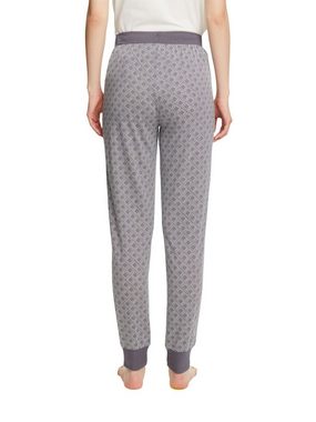 Esprit Schlafhose Jersey-Pyjamahose mit Print