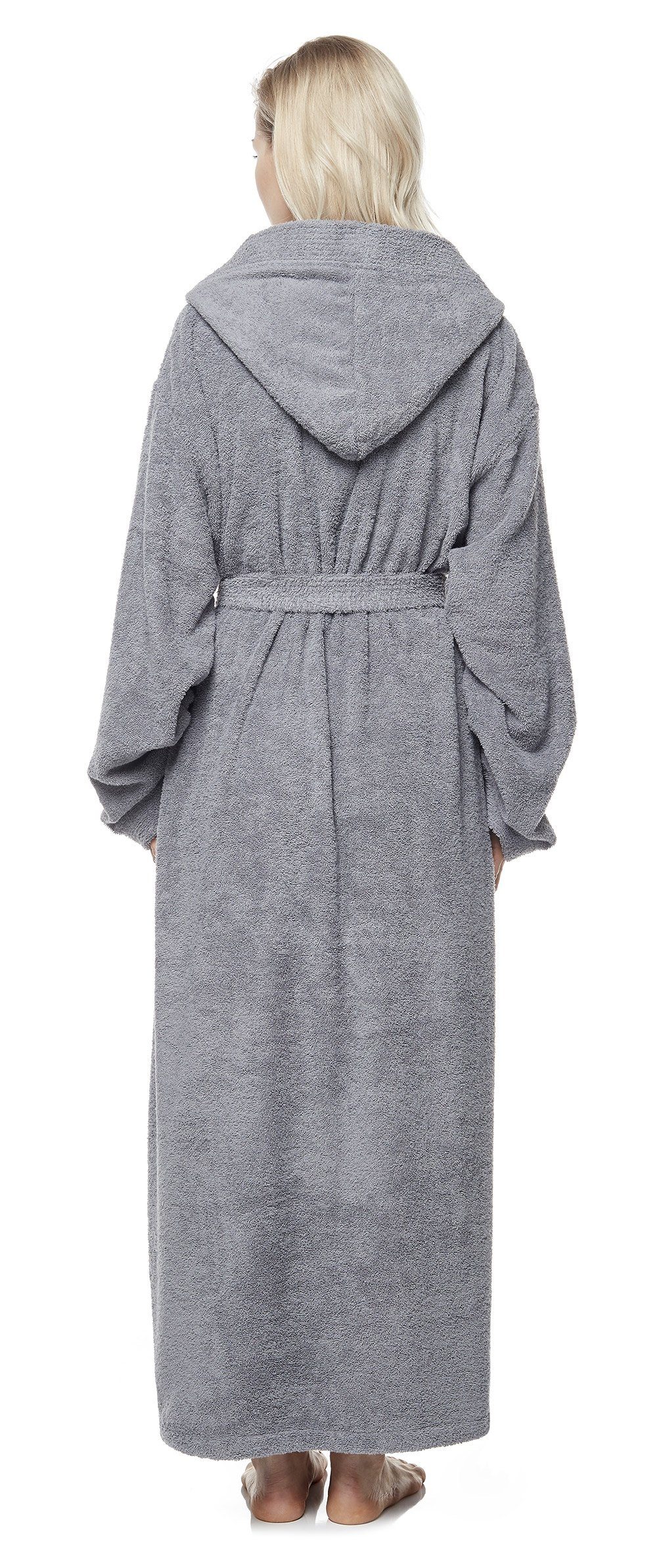 Arus Damenbademantel Pandora, extra lang, mit Kapuze, 100% Baumwolle, für S günstig online kaufen