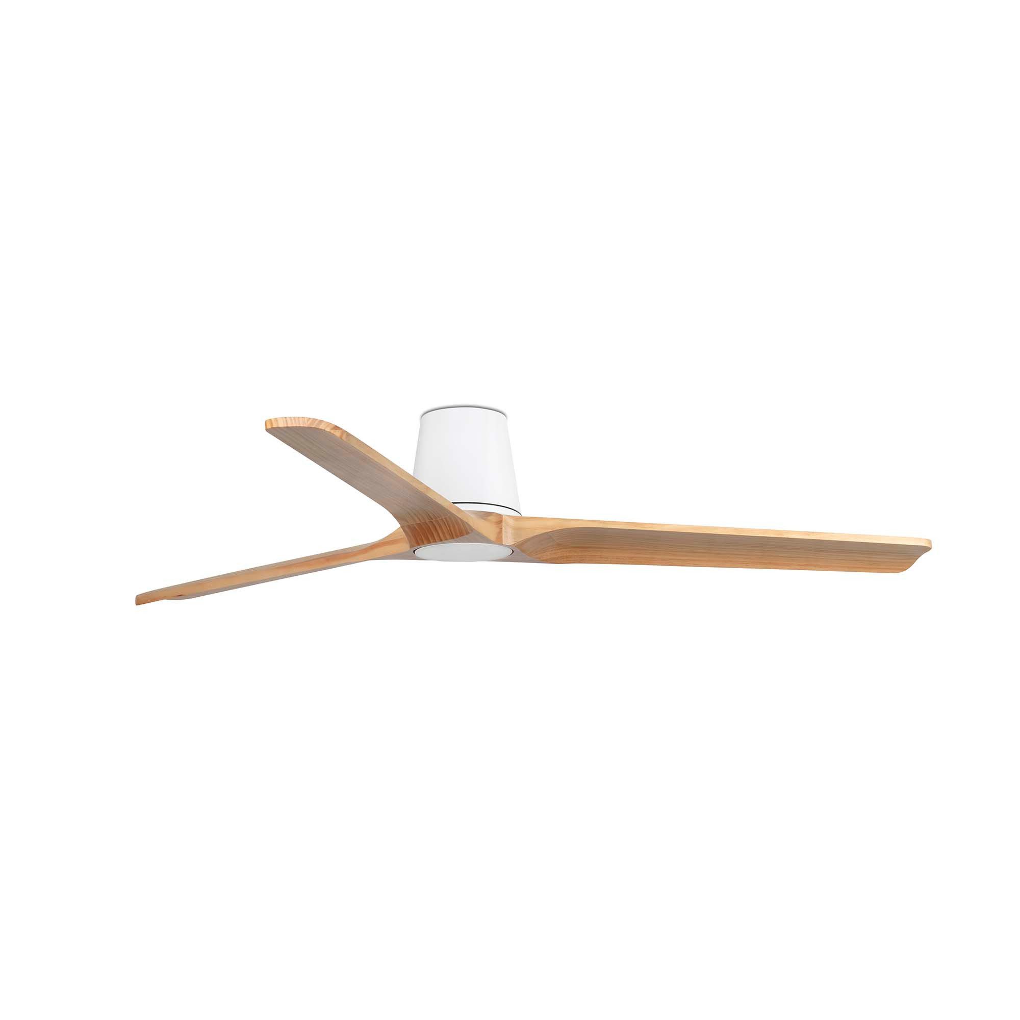 FARO Barcelona Deckenventilator DC Deckenventilator Heywood Tub L Weiß, Timer