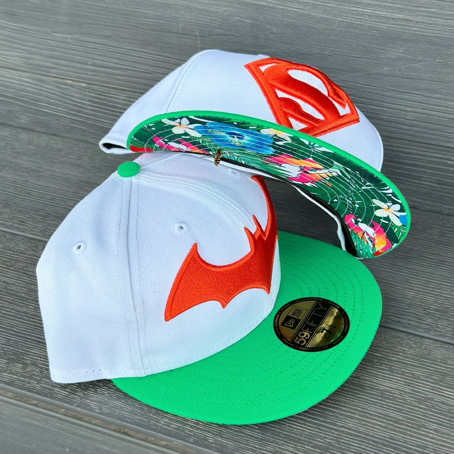 New FLORAL Fitted Era Superman ISLAND 59Fifty Cap