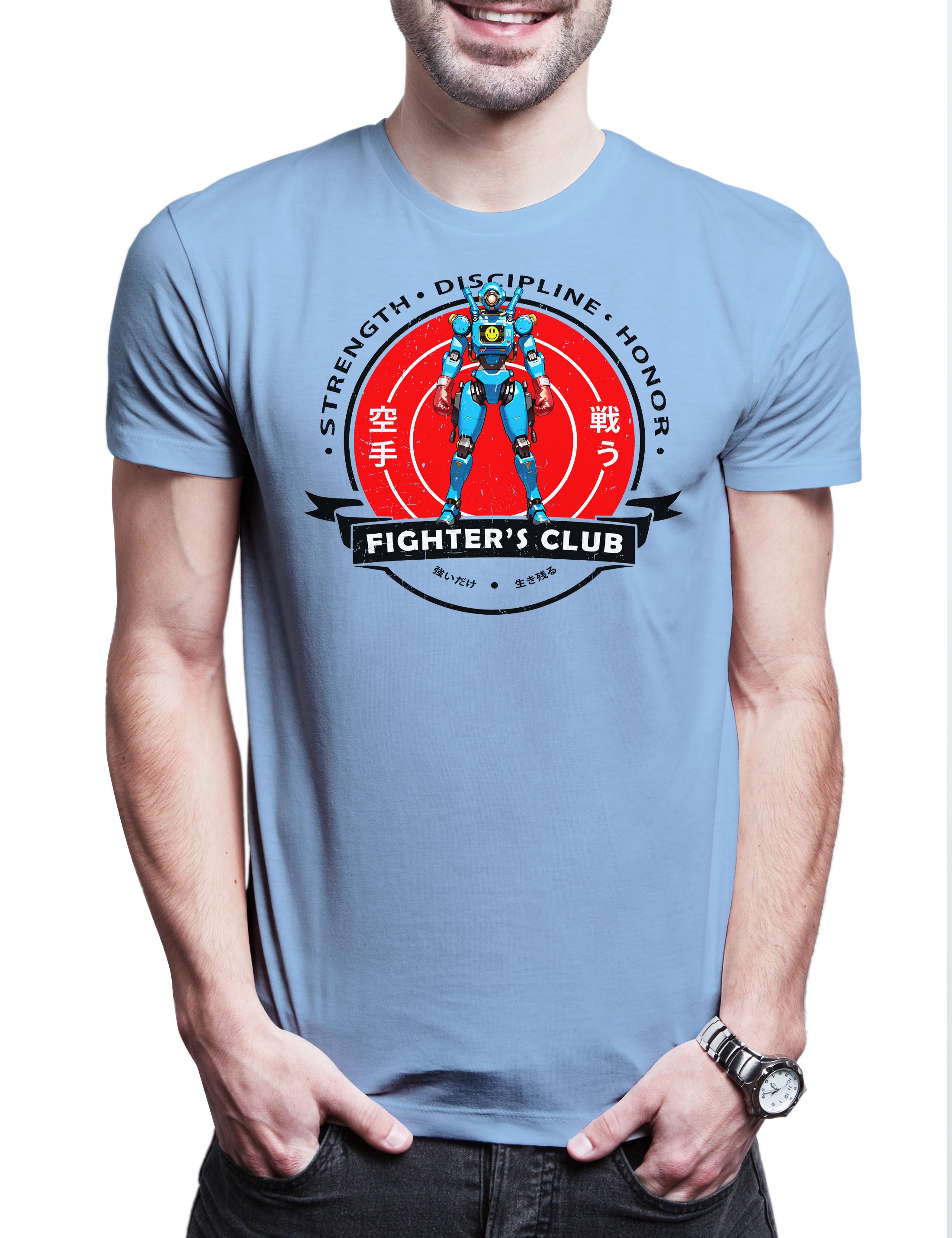 Print-Shirt Fighter's Club Armor II Herren T-Shirt Gamer Apex Pathfinder TTRPG RPG