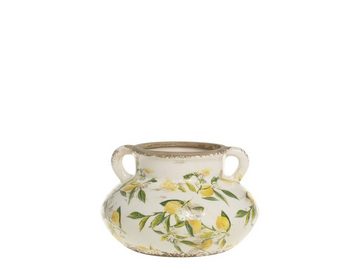 Chic Antique Dekovase Chic Antique * Limone Blumentopf Vase H13/D20 cm antique creme (1 St)