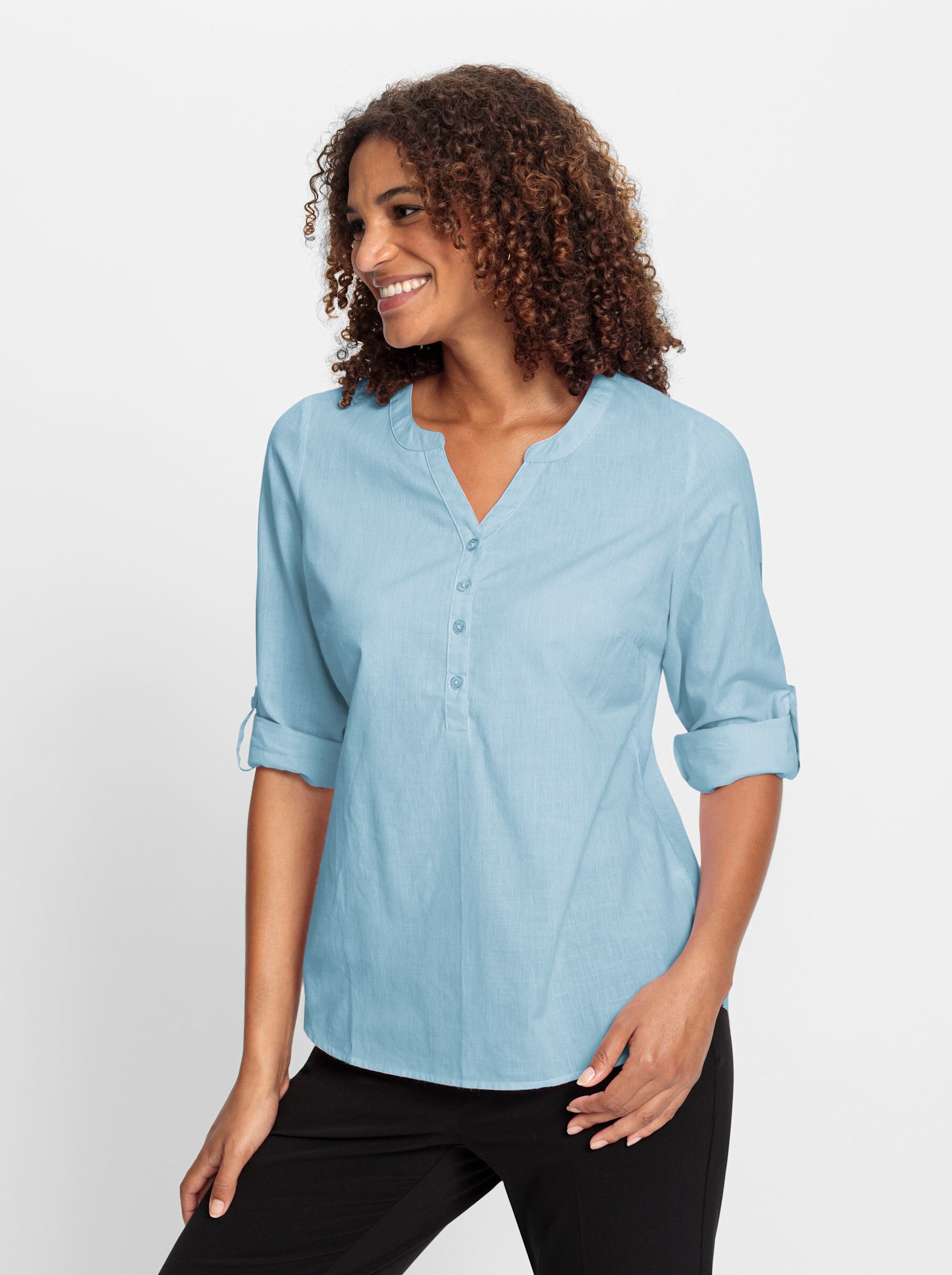 Klassische Bluse Schlupf-Bluse