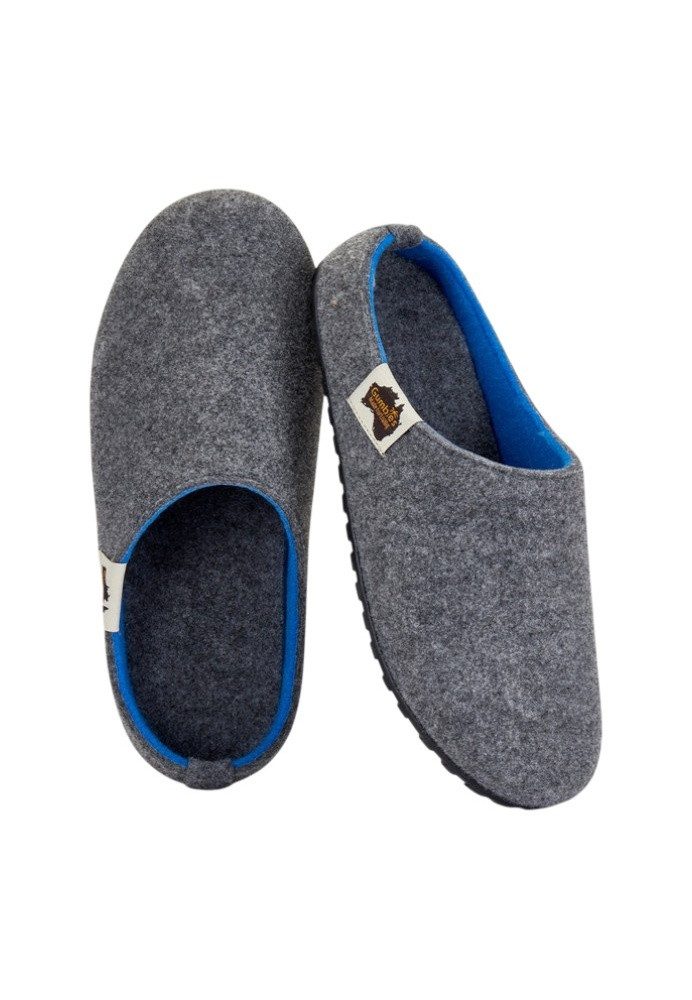Gumbies Slipper grau/blau Hausschuh