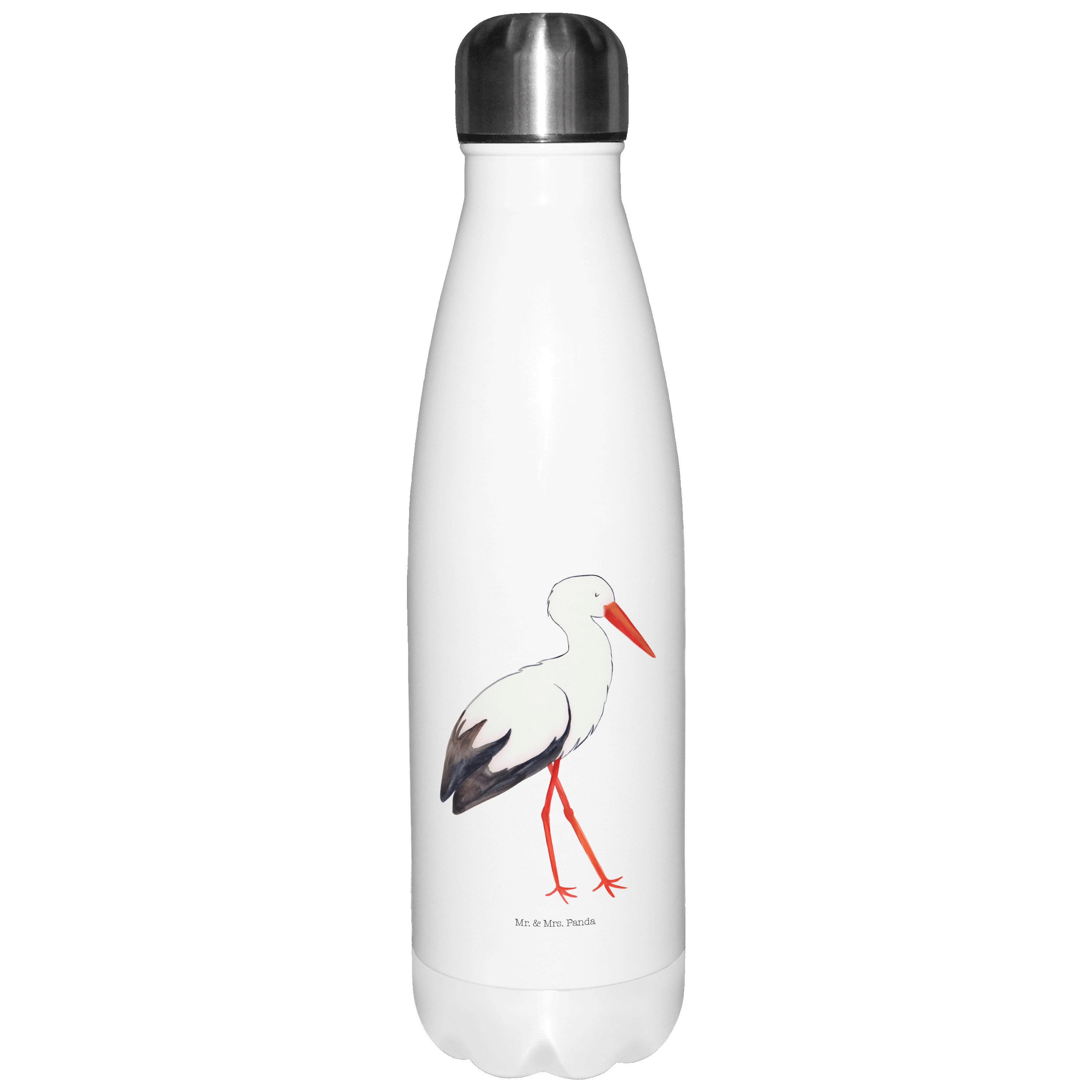 Mr. & Mrs. Panda Thermoflasche »Storch Weiß Störche, Trinkflasche