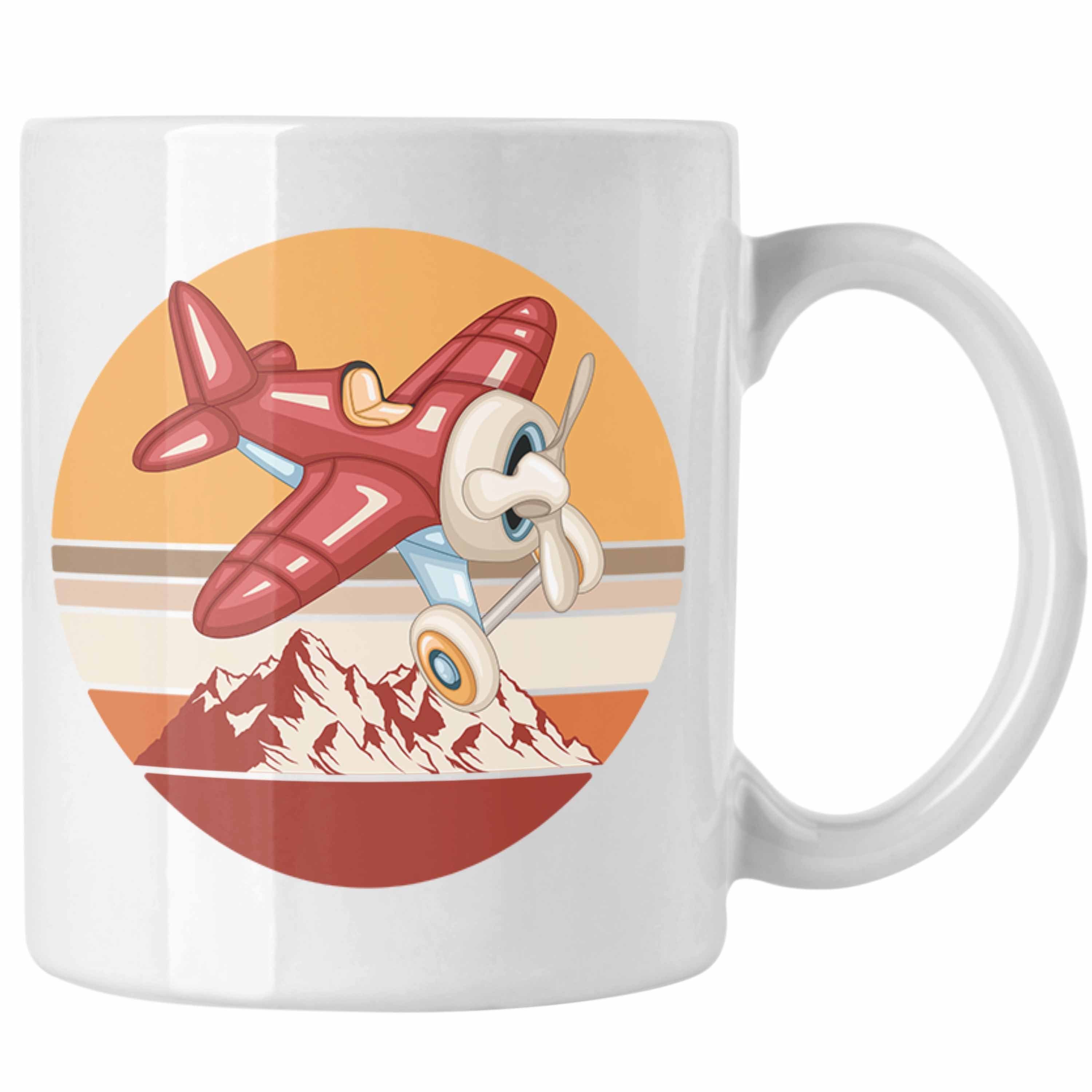 Trendation Tasse Segelflieger Tasse Geschenk Segelflieger Weiss | Tassen