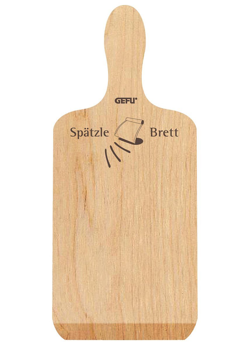 GEFU Schneidebrett Spätzlebrett Buche, Holz, für Spätzle, Buchenholz