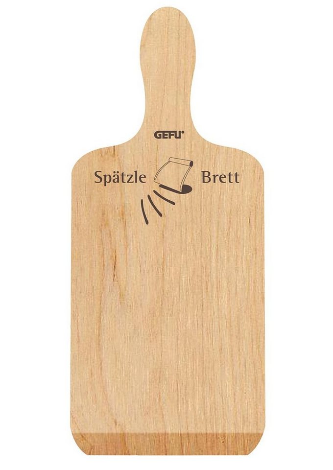 GEFU Schneidebrett für Spätzlebrett Spätzle, Holz, Buchenholz Buche