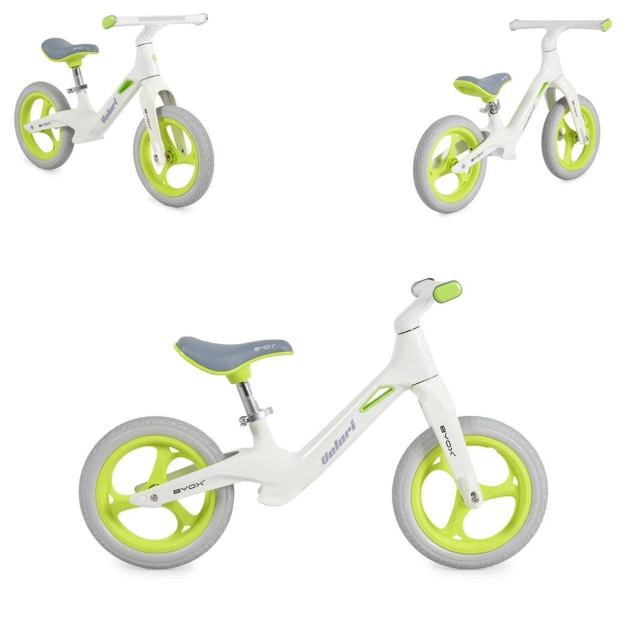 Byox Laufrad Laufrad Velori 12 Zoll Musik 12 Zoll Zoll, Lenkerbeleuchtung Luftreifen Sitz verstellbar