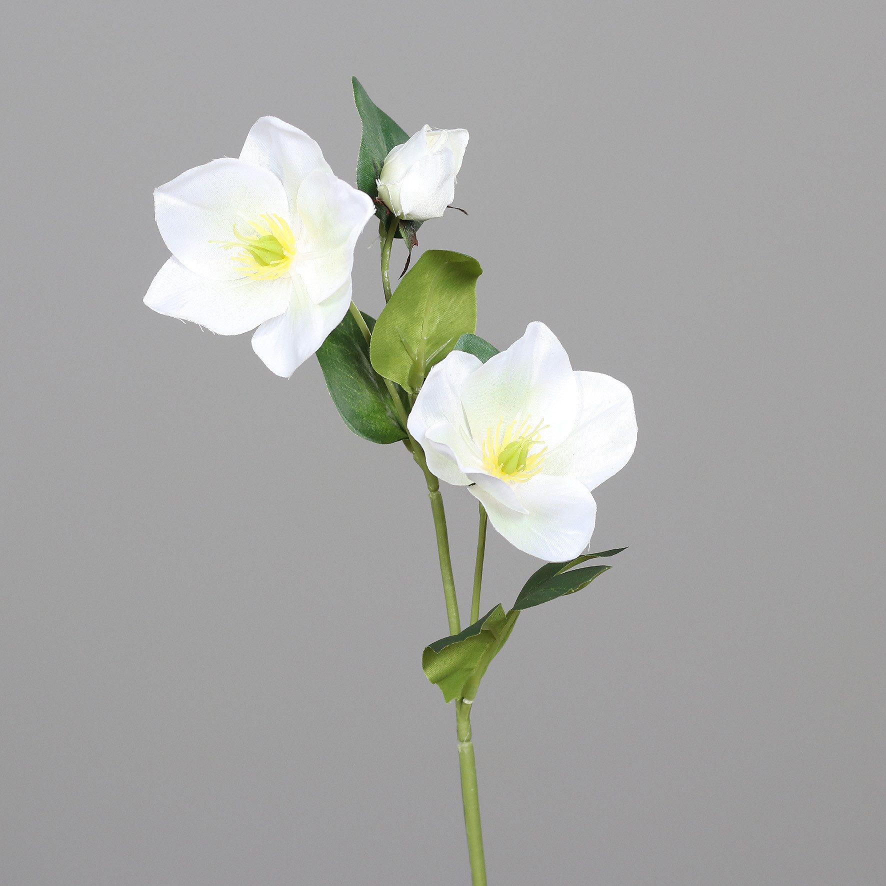 Kunstblume Christrosenzweig 35cm DP künstliche Christrose Schneerose Blumen