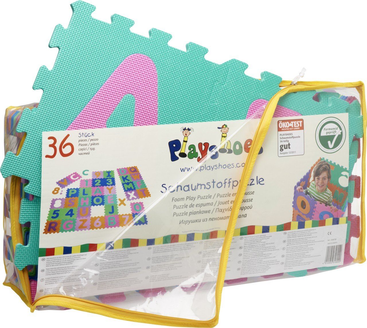 Playshoes Puzzlematte EVA-Puzzlematten 36-teilig günstig online kaufen