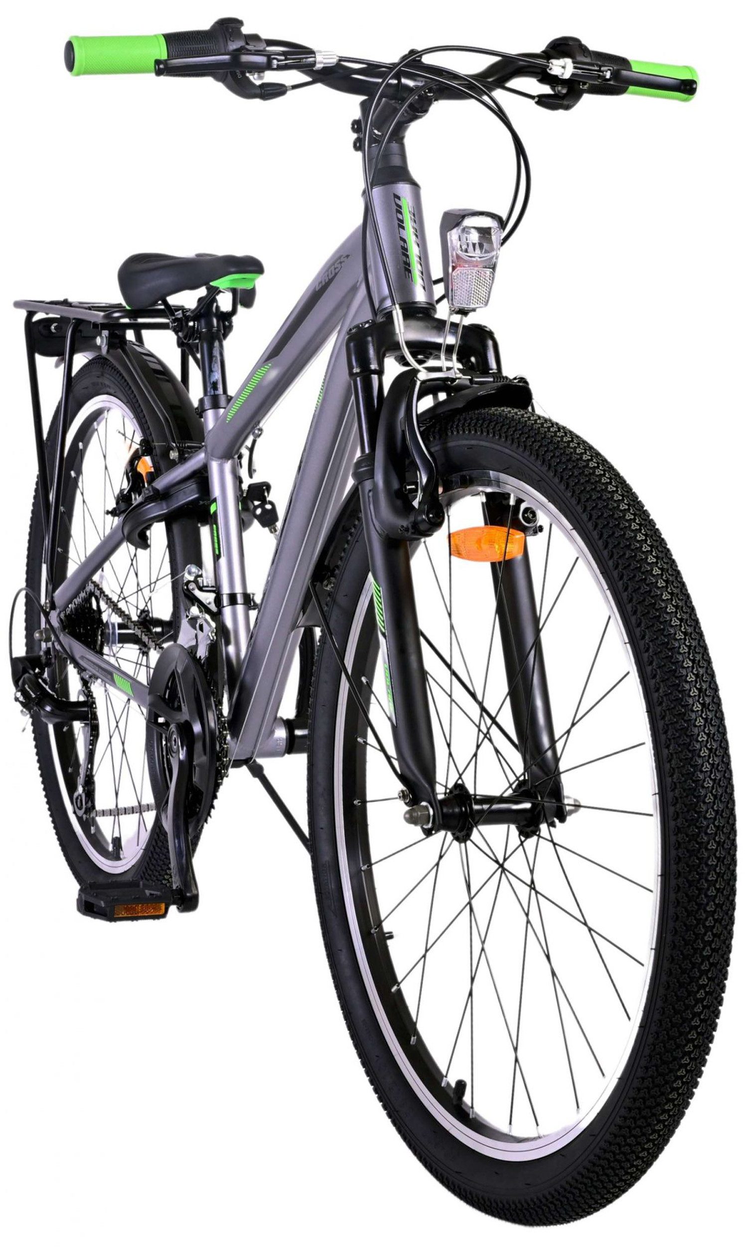 TPFSports Kinderfahrrad Volare Cross 24 Zoll mit 2 Handbremsen, 18 Gang, (Jungsfahrrad - Jungen Kinderrad - 18 Gänge - Sicherheitsgriffe), Kinderfahrrad 24 Zoll - Jugend Fahrrad - Kinder Jugend Fahrrad