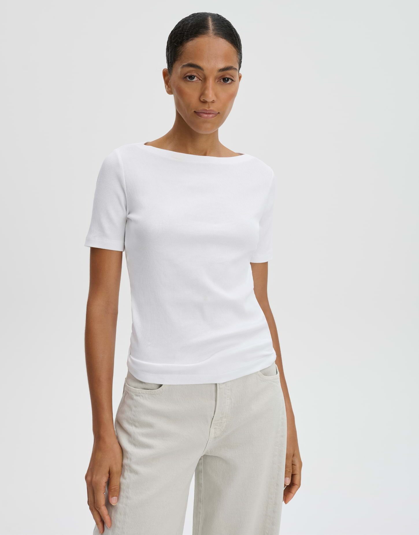 someday 3/4-Arm-Shirt Klenja Schmale Passform, elastisch und figurbetont