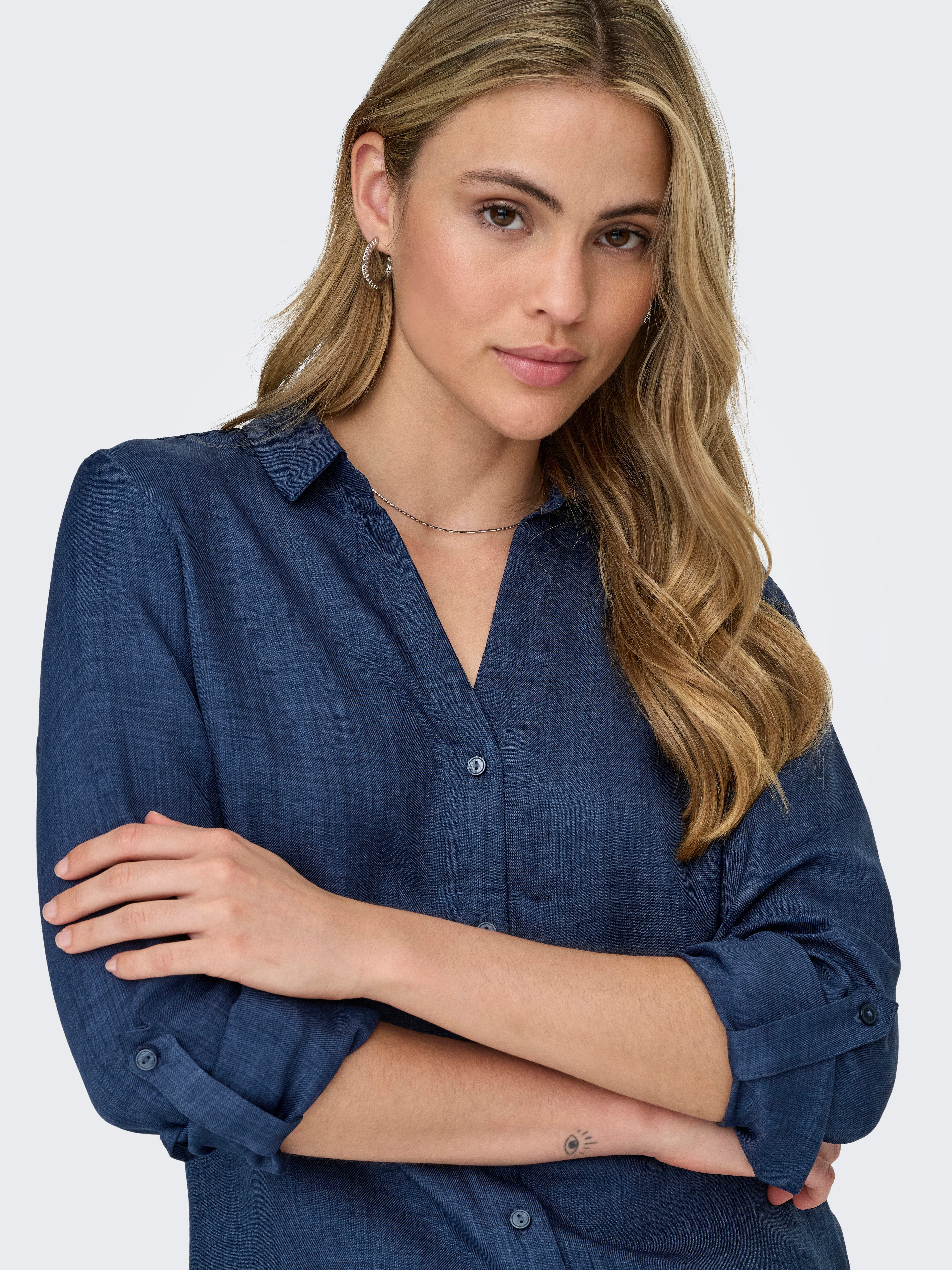 ONLY Hemdbluse ONLRILLO MELLI LS REG günstig online kaufen