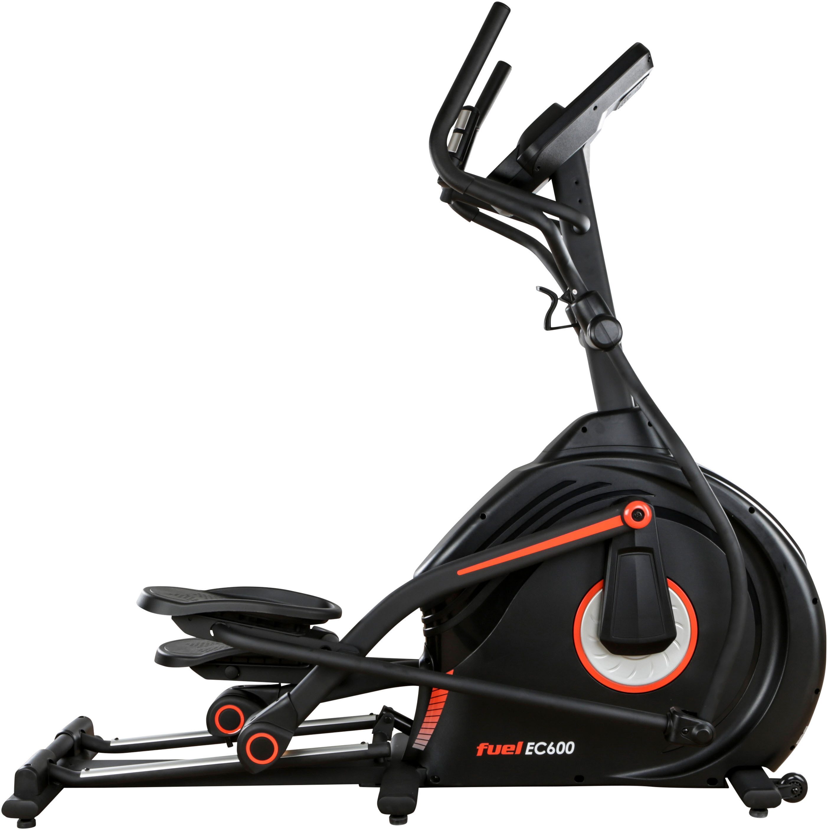 Fuel Fitness Crosstrainer EC600 Crosstrainer mit Steigung (20 Stufen Steigung, 50,8 cm Schrittlänge, Pulsmessung, Bluetooth), 150 kg max. Benutzergewicht, 32 Widerstandsstufen
