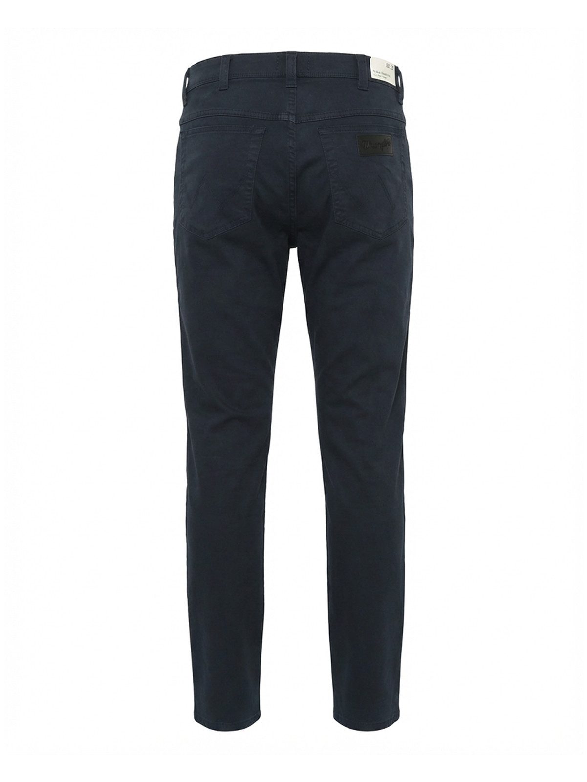 Wrangler Chinohose Leicht & Supersoft - TEXAS SLIM DARK NAVY schmale, gerade Beinform, Stoffhose