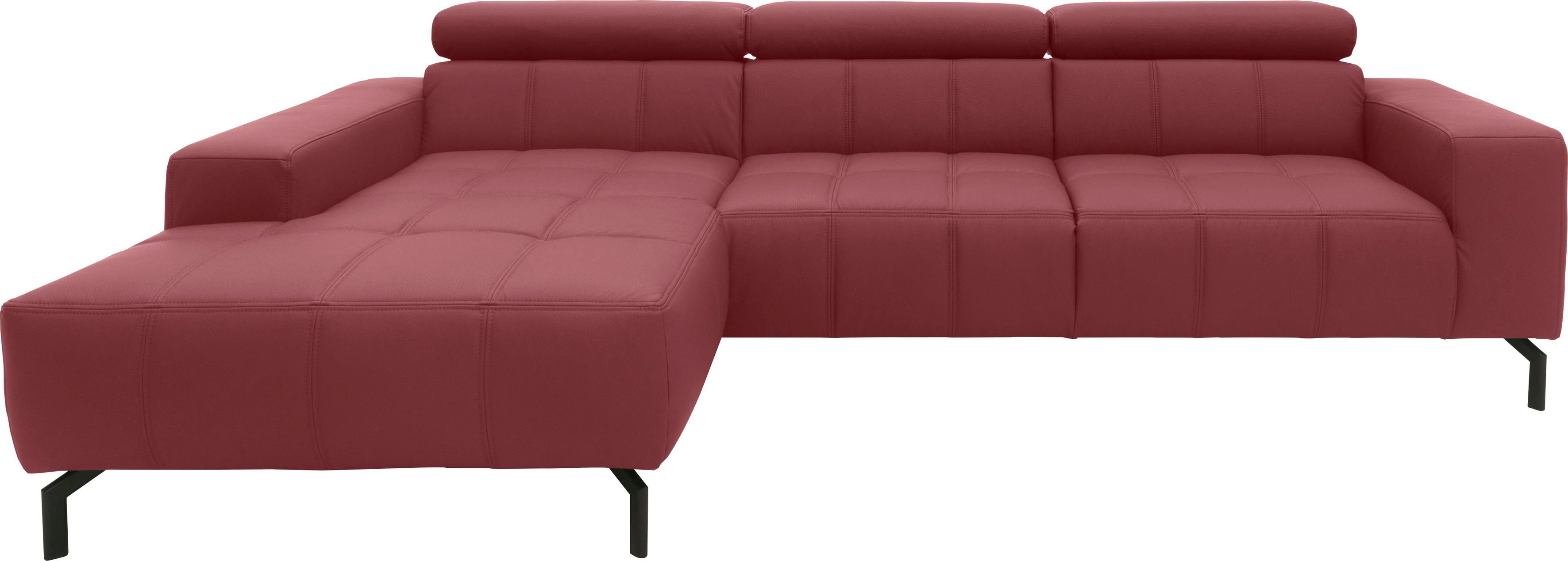 DOMO collection Ecksofa "Cunelli tolle Sitznähte als Designelement, fester günstig online kaufen